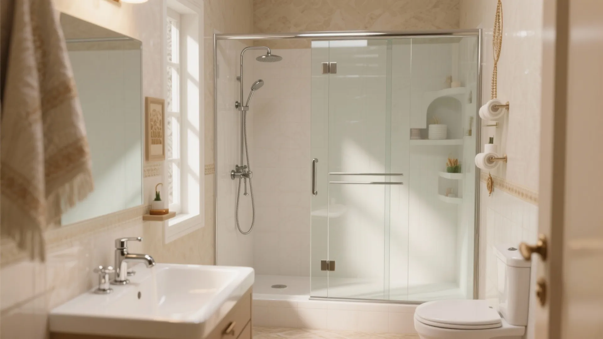 Glass Shower Partition