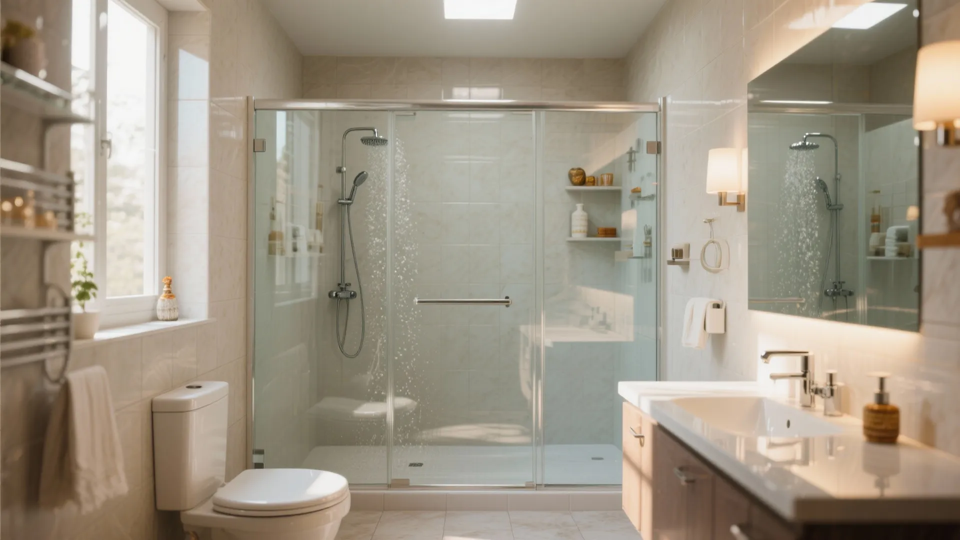 Glass Shower Partition for Openness