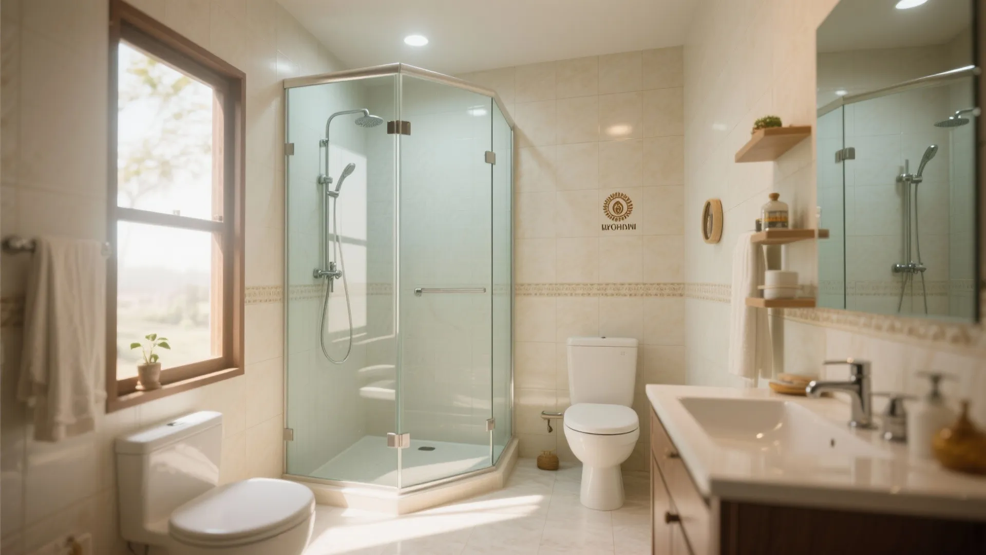 Glass Partition for Shower Area