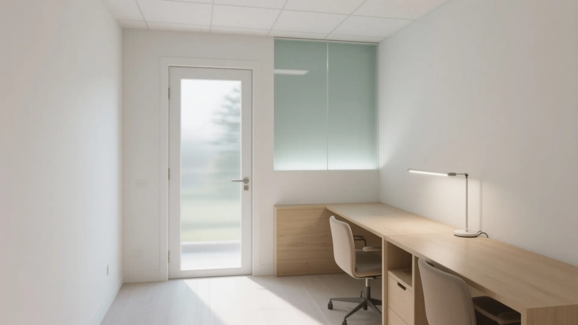 Daylight first: clear sightlines with light colors and glazing