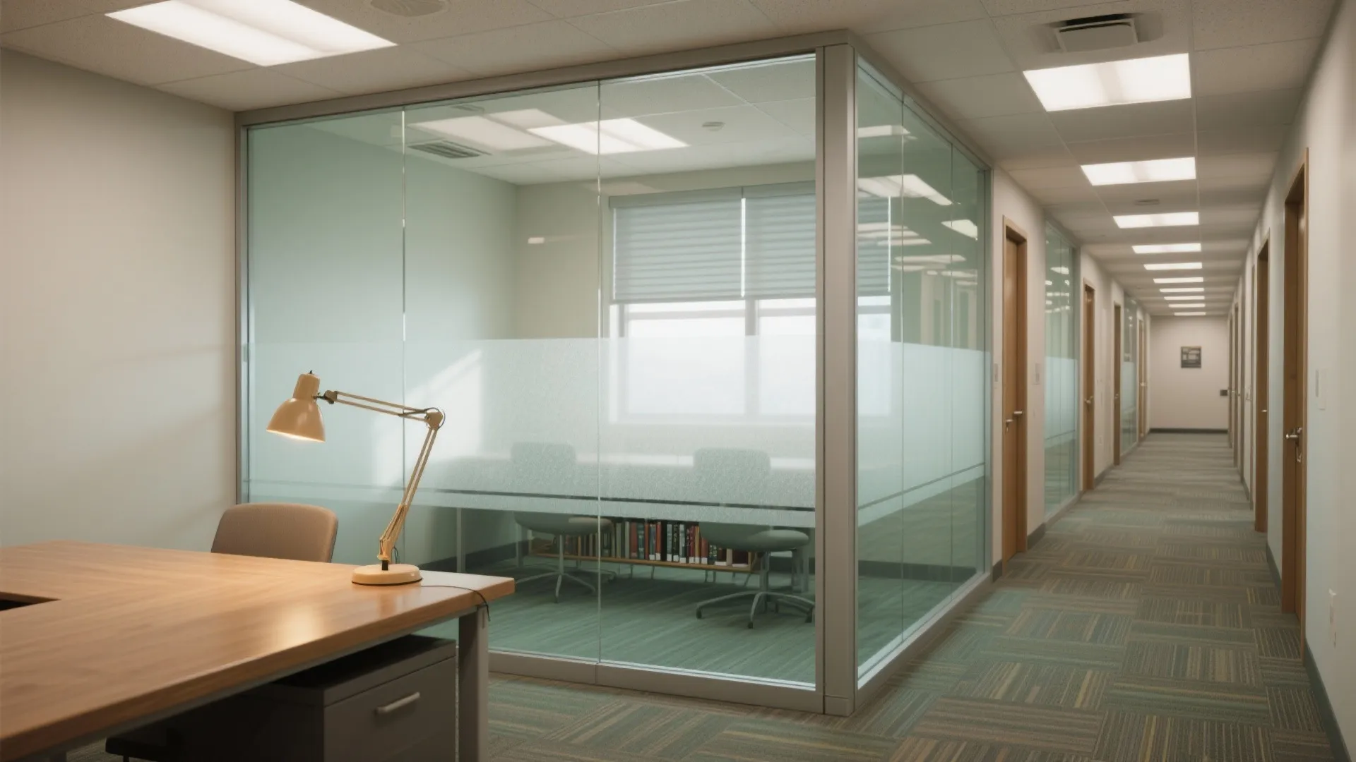 Glass partitions and brighter sightlines