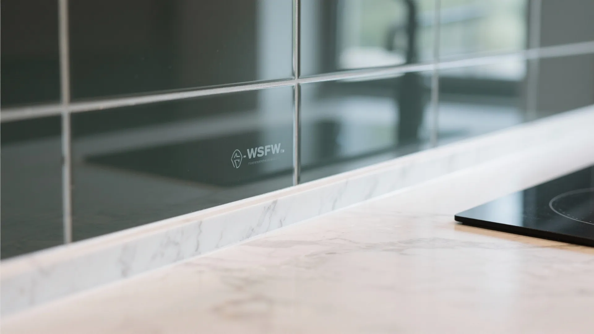 Glass Backsplash for Light and Depth