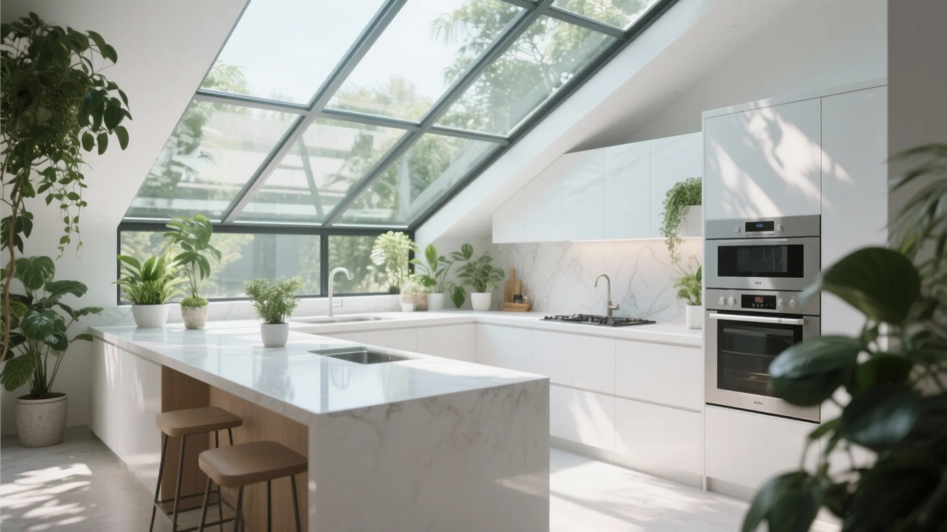 3. Glass Panel Skylight