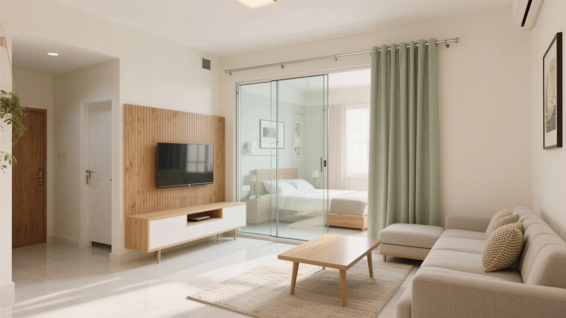 Glass Partition: Airy Living-Dining Without Losing Privacy