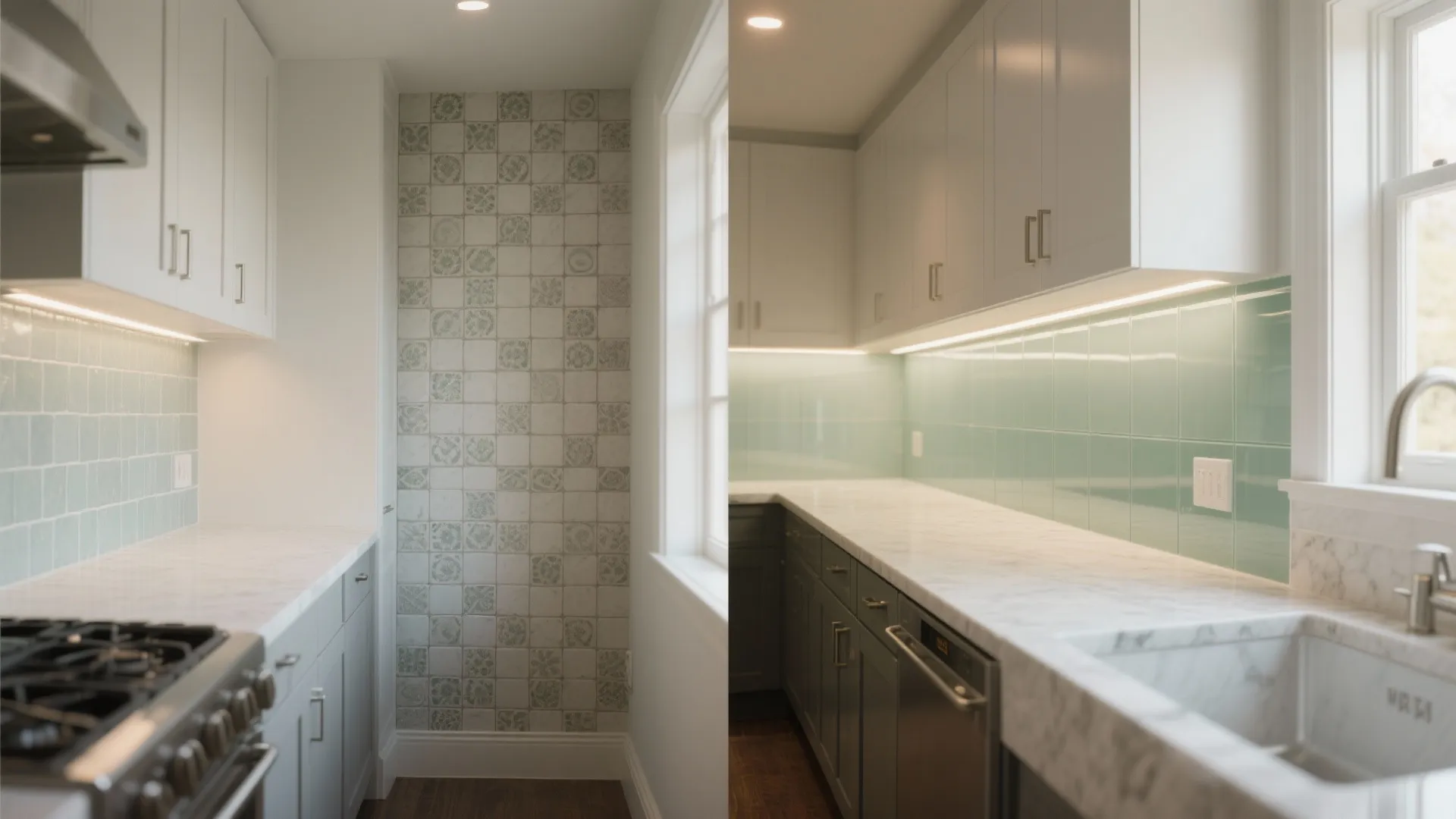 The clear impact of a glass backsplash