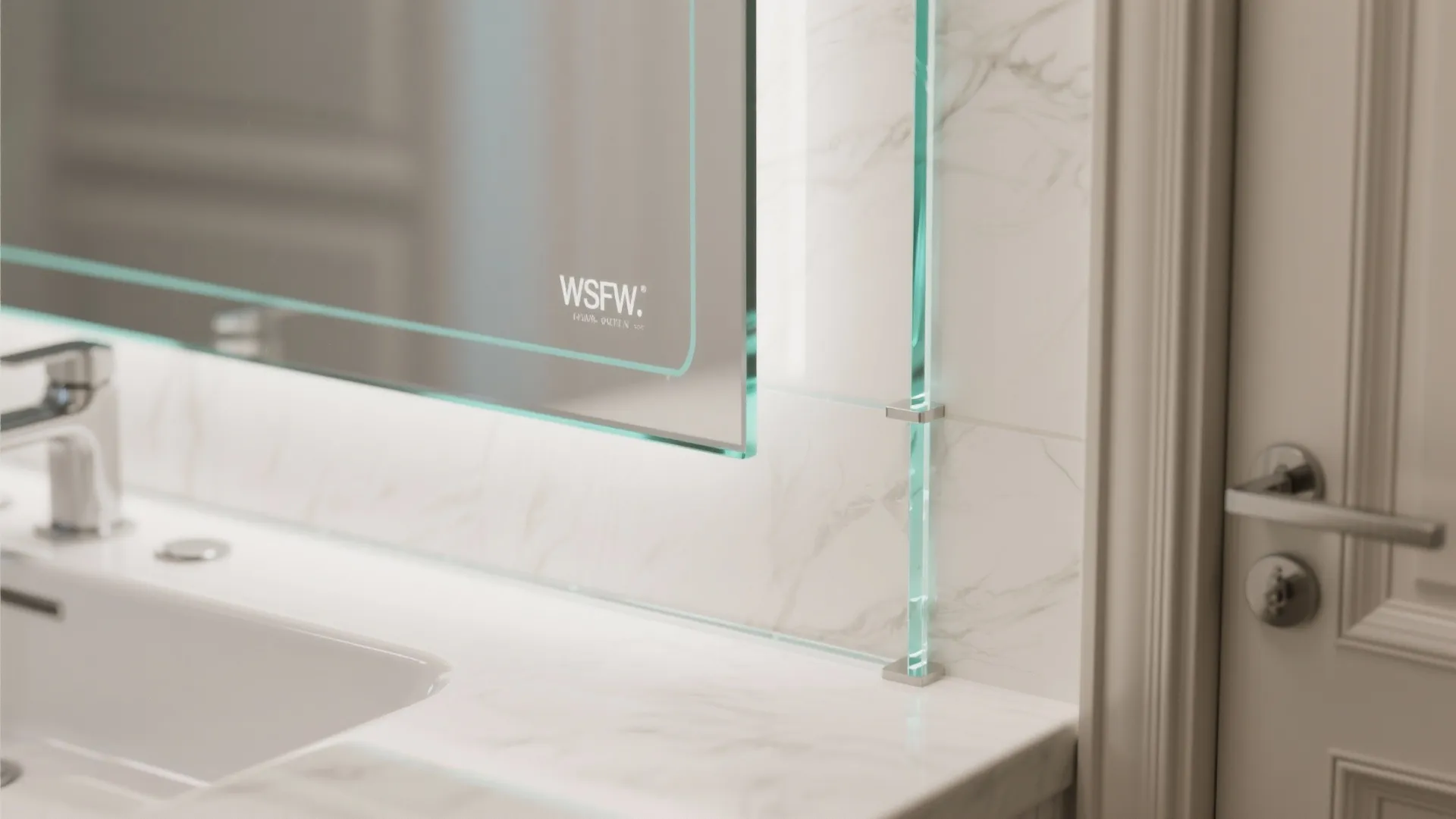 Back-Painted Glass Splash Panel for Light and Depth