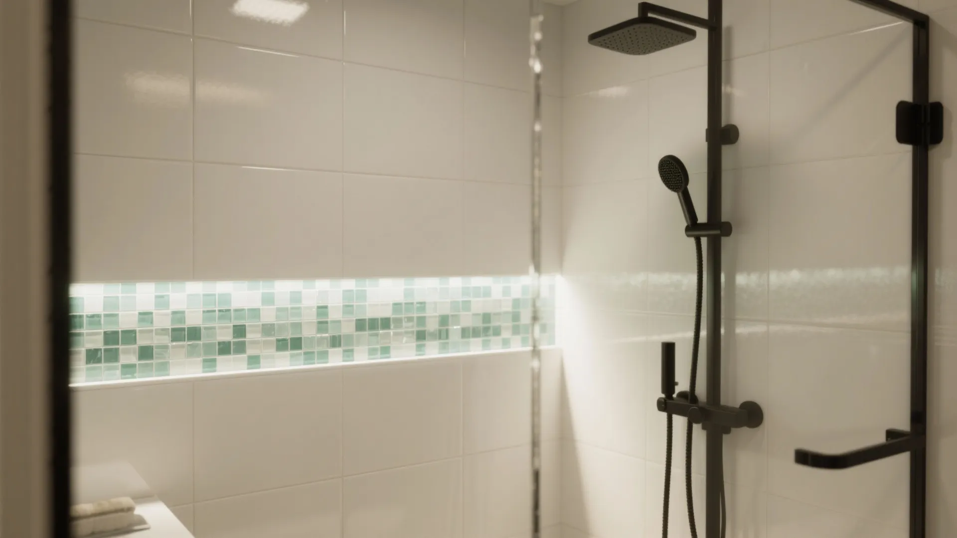 Glass Tile and Light-Play on Walls