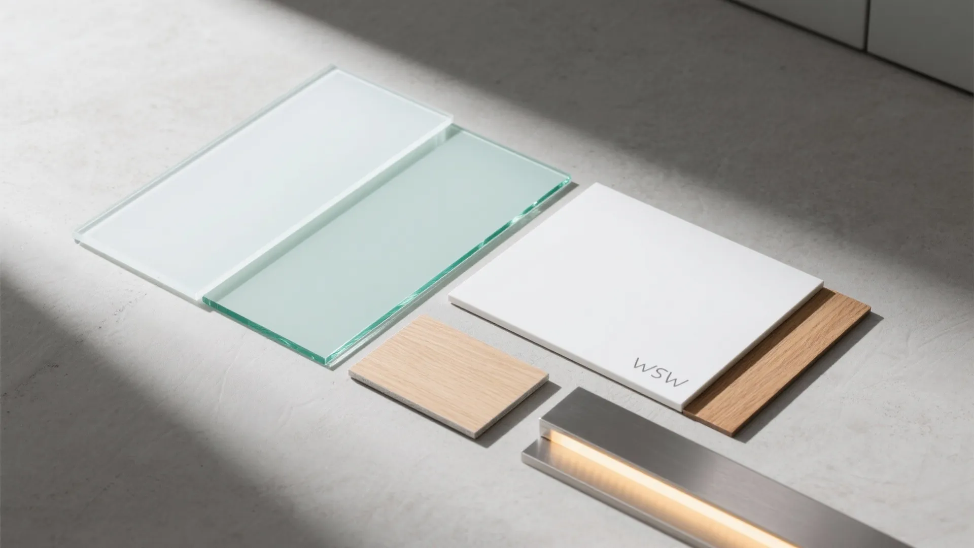 The airy elegance of a glass backsplash