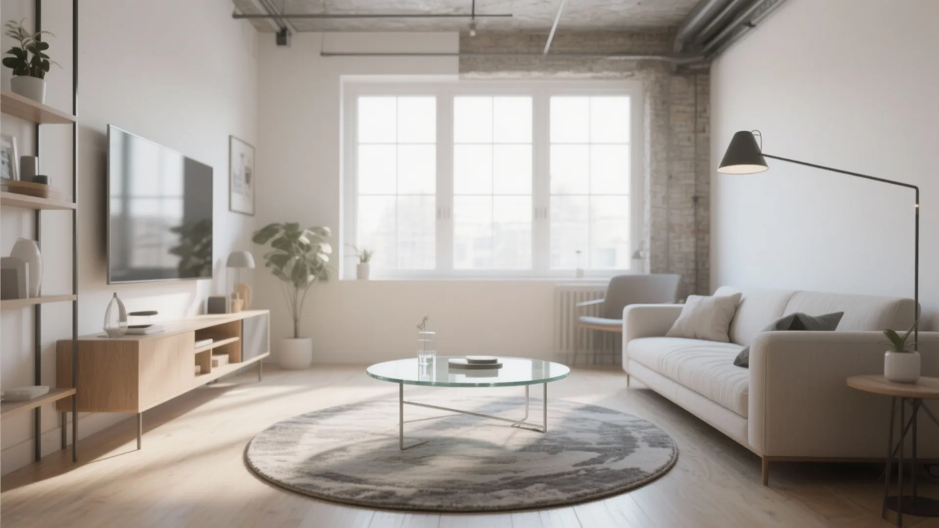 5. Under a Glass Coffee Table