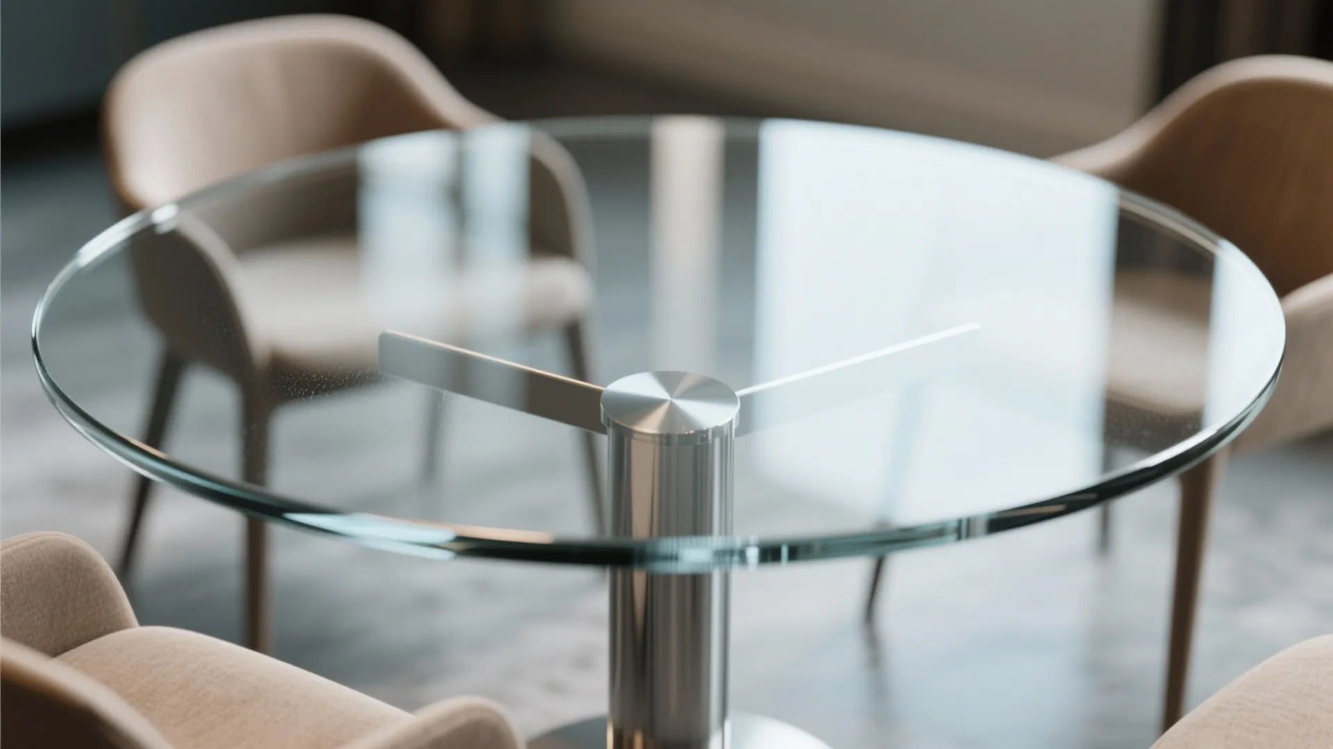 4. Go light: glass tops and slim silhouettes