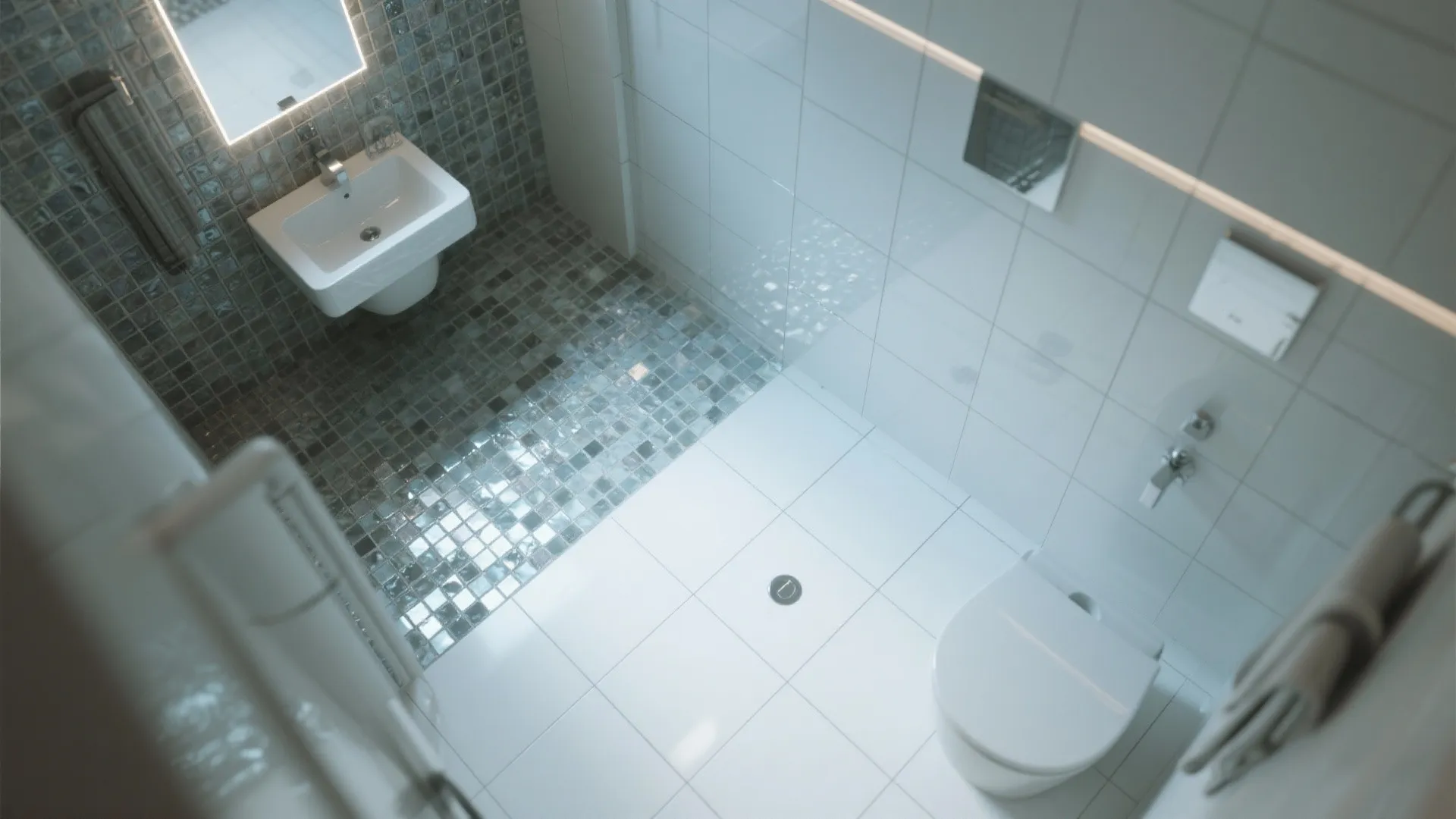 Glass Mosaic Light Bounce