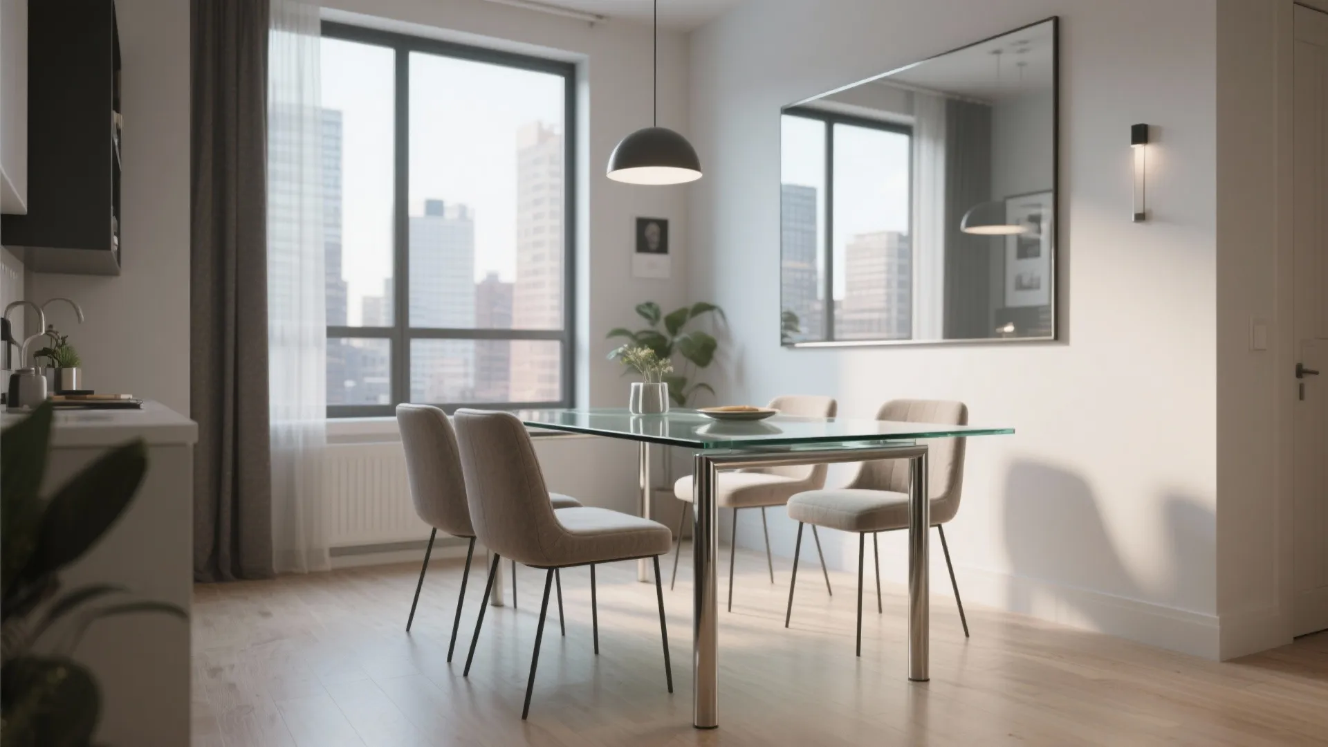 Glass-top table for light play