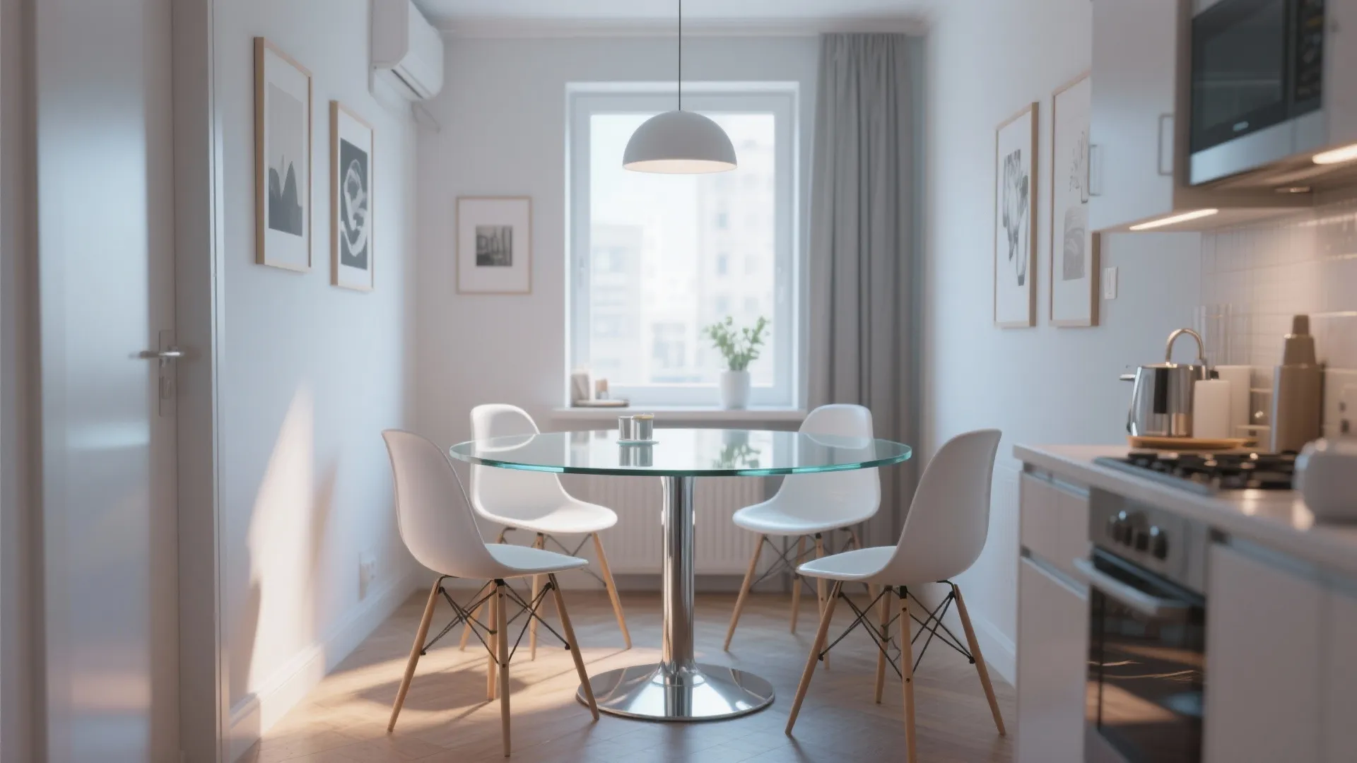 2. Glass Top Elegance