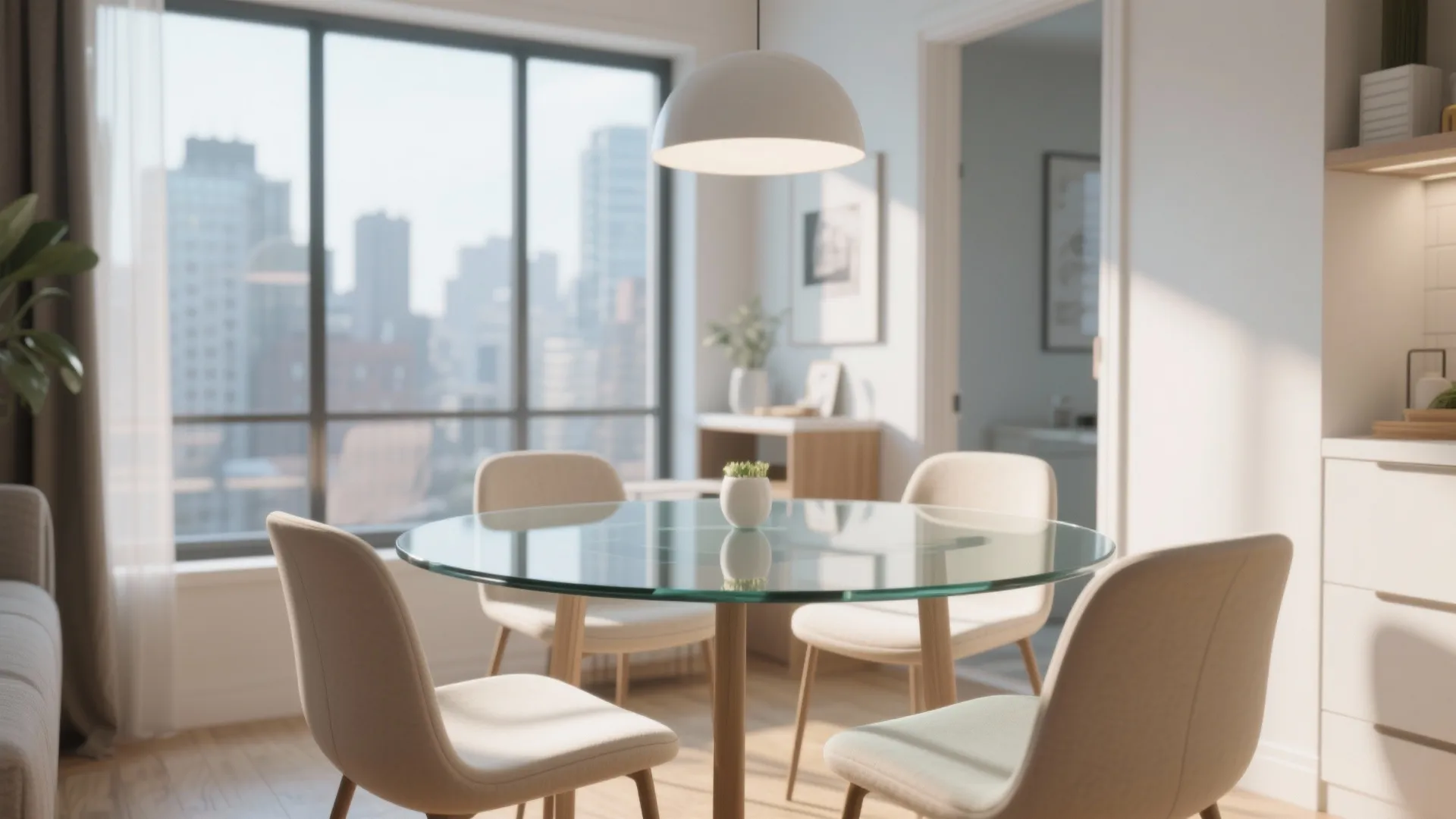 4. Glass Tops for Airiness