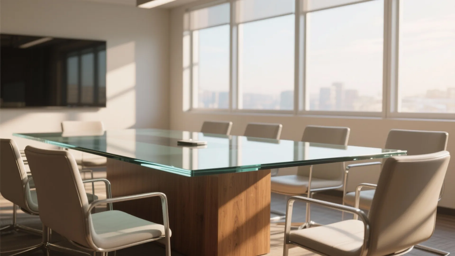 Glass-Top Table to Amplify Light