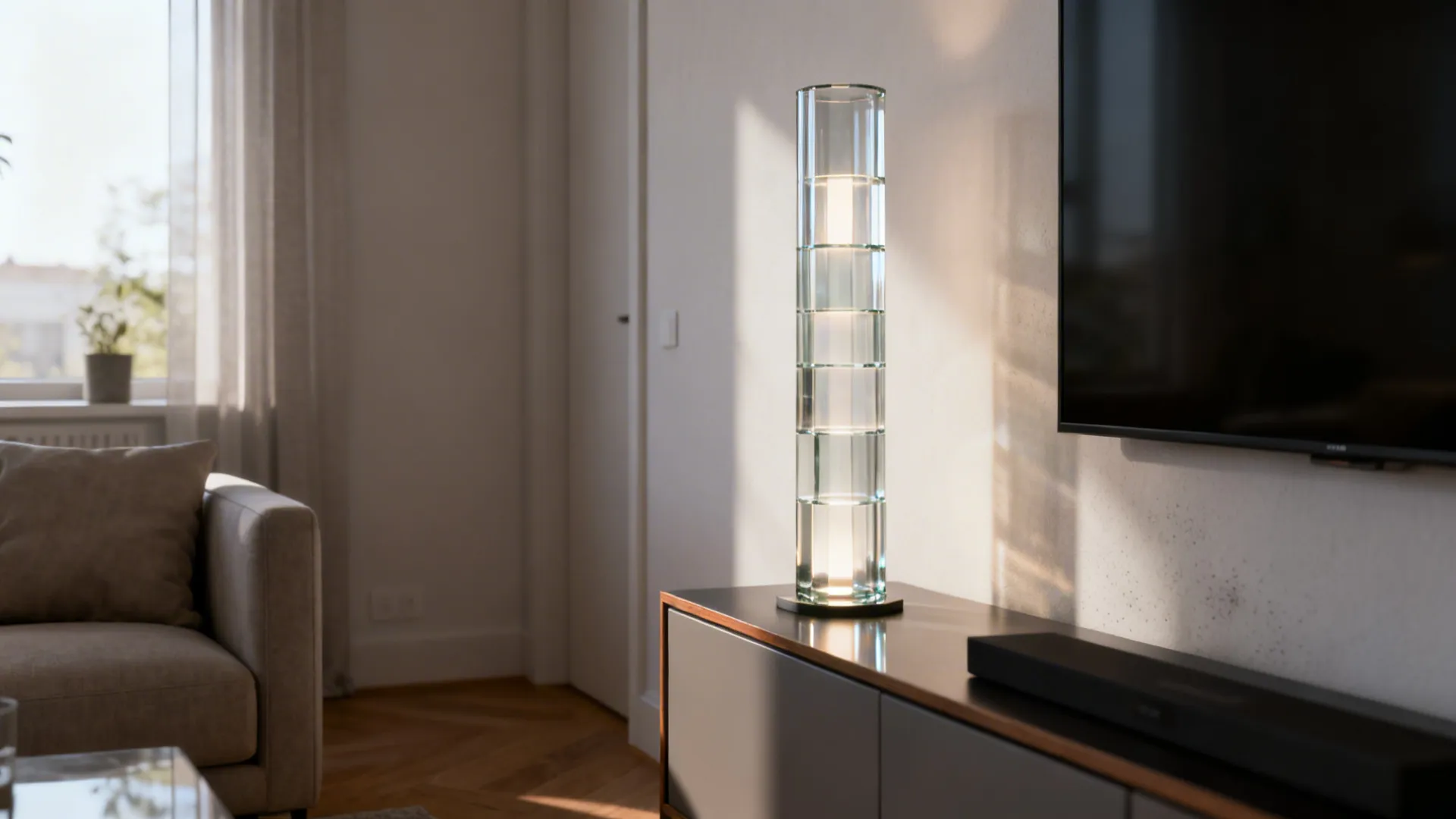 4. Triplex Glass Tower Lamp
