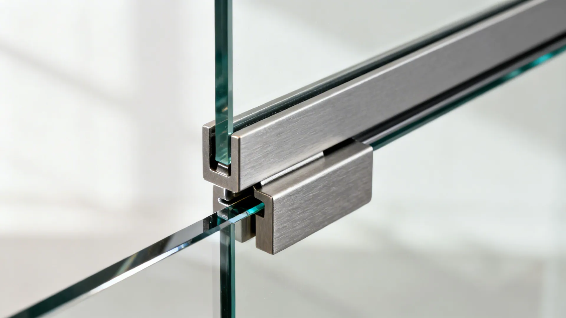 Frameless Glass Partition With Sliding Track