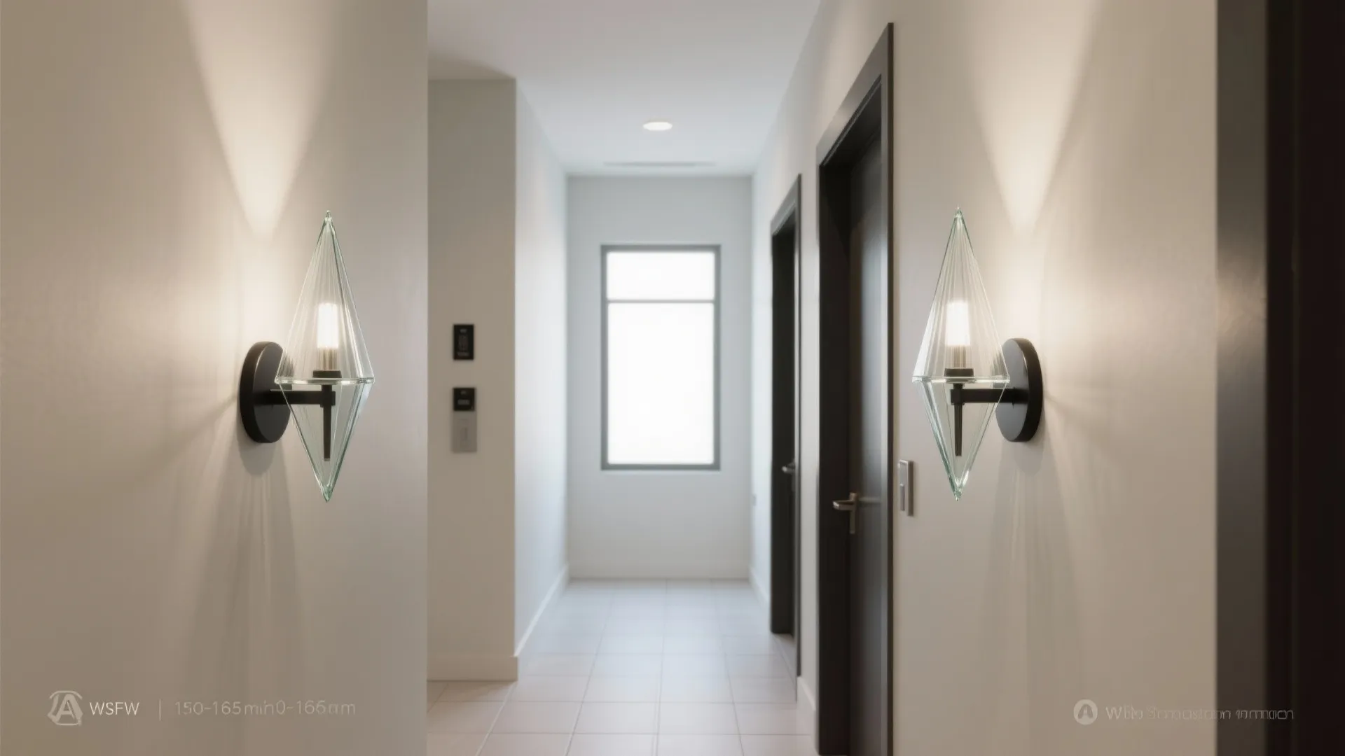 Triangular glass shades to boost brightness