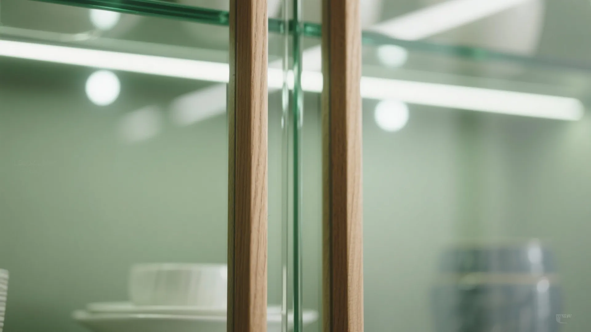 Glass-and-wood mix for airy elegance