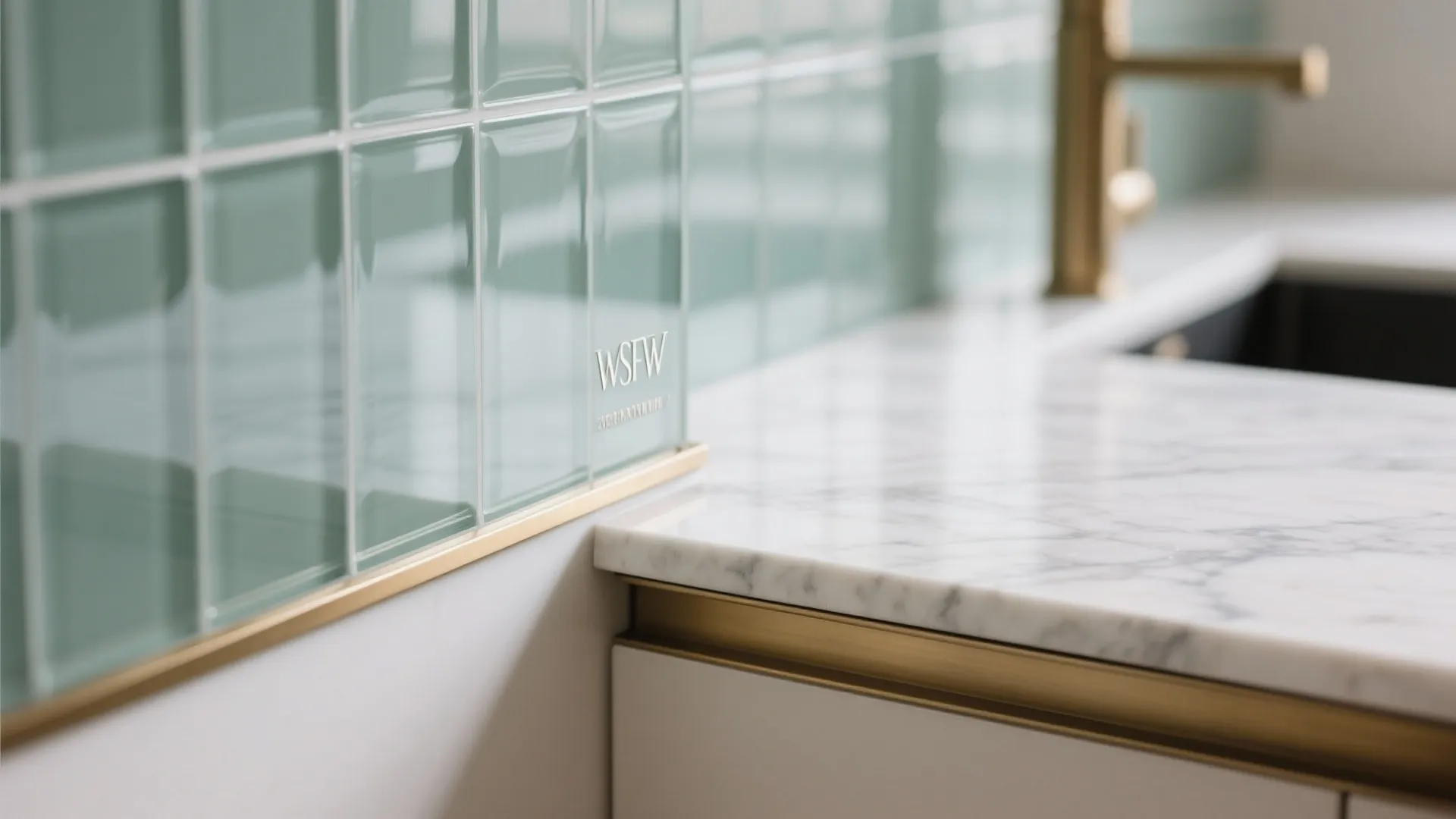 Glass Backsplash for Airy Elegance