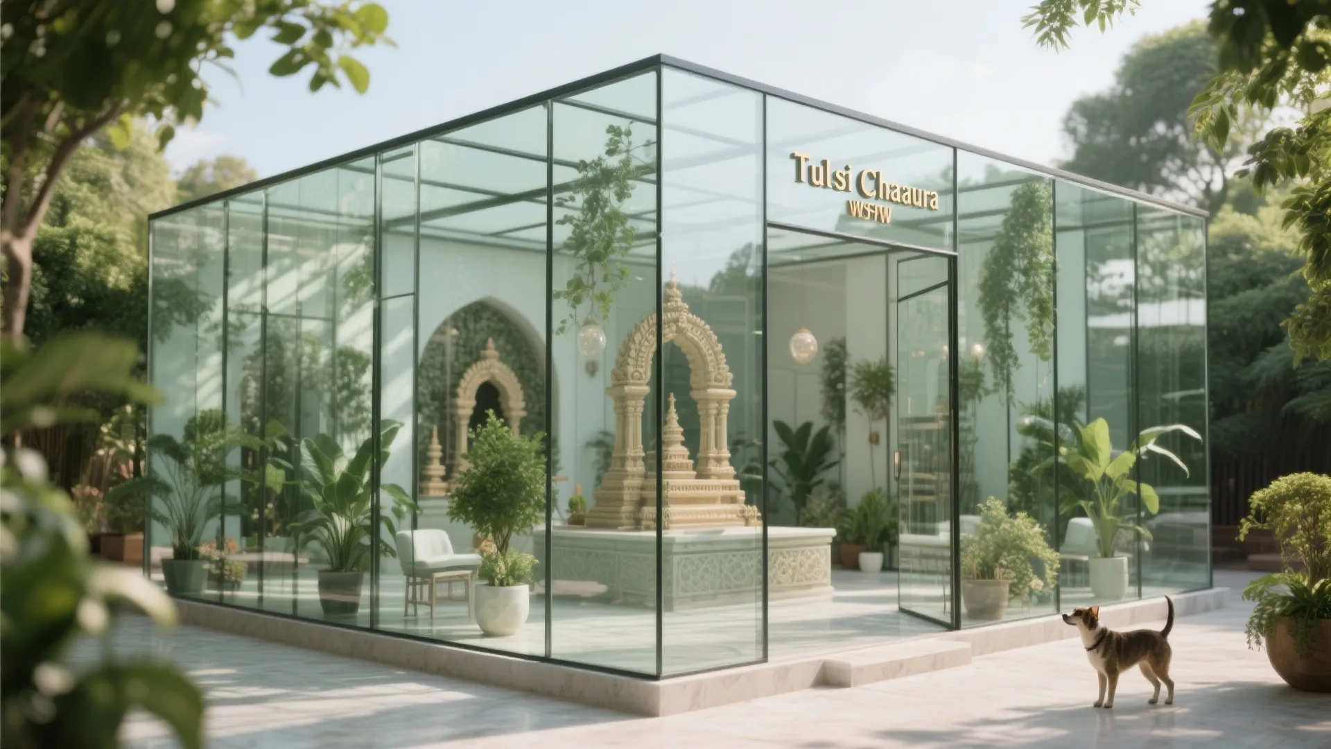 4. Glass Panel Enclosure