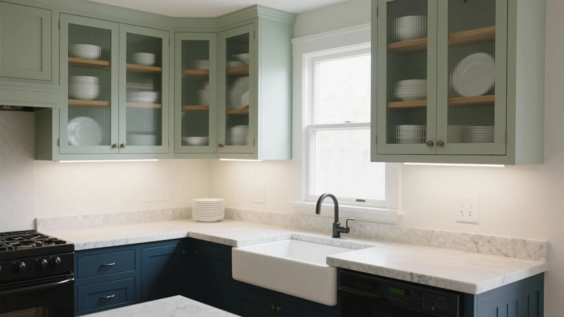 Small Upper Kitchen Cabinets with Glass Doors: Stylish Storage Ideas