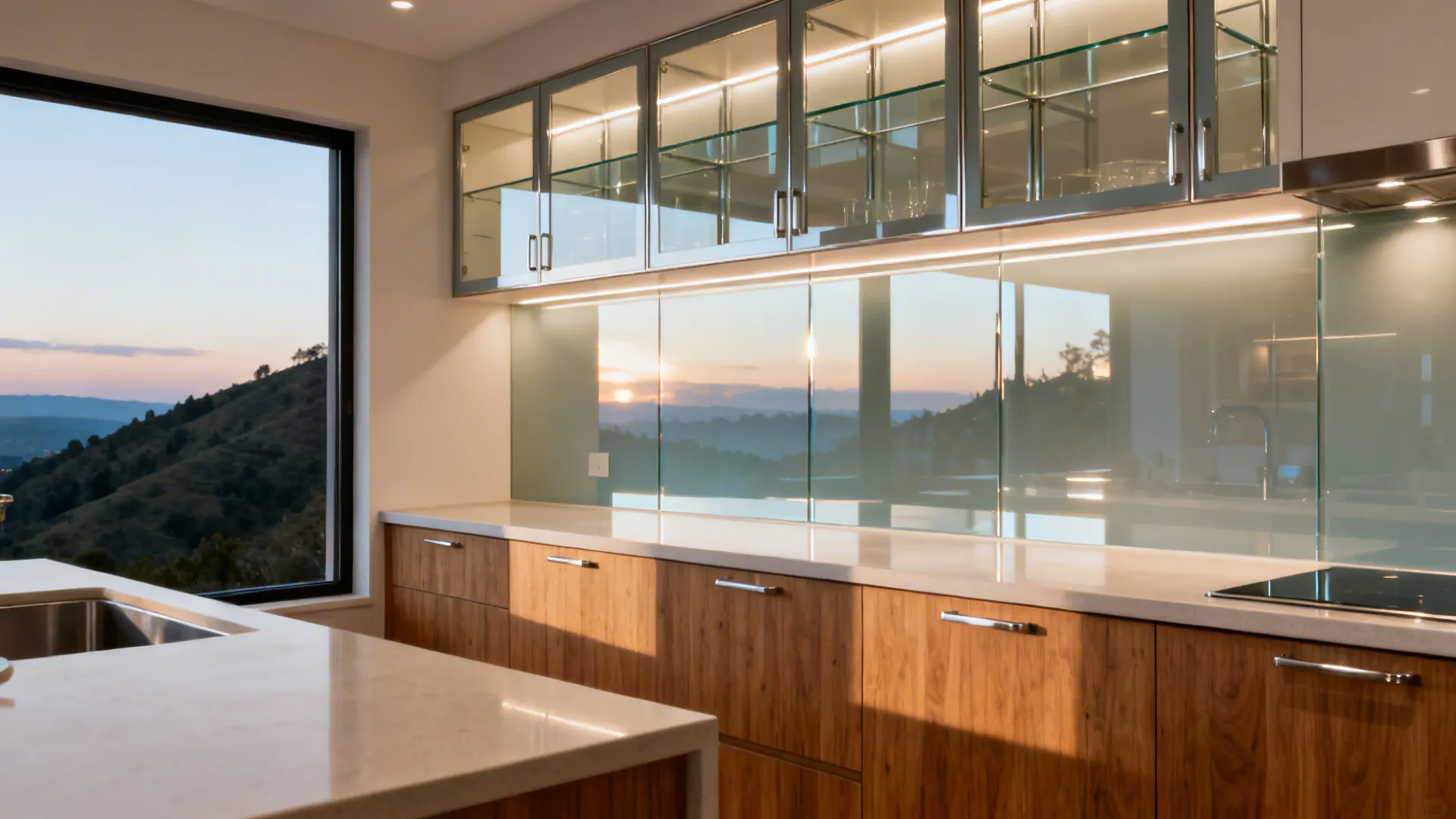 2) Glass Uppers and Reflective Backs for Light