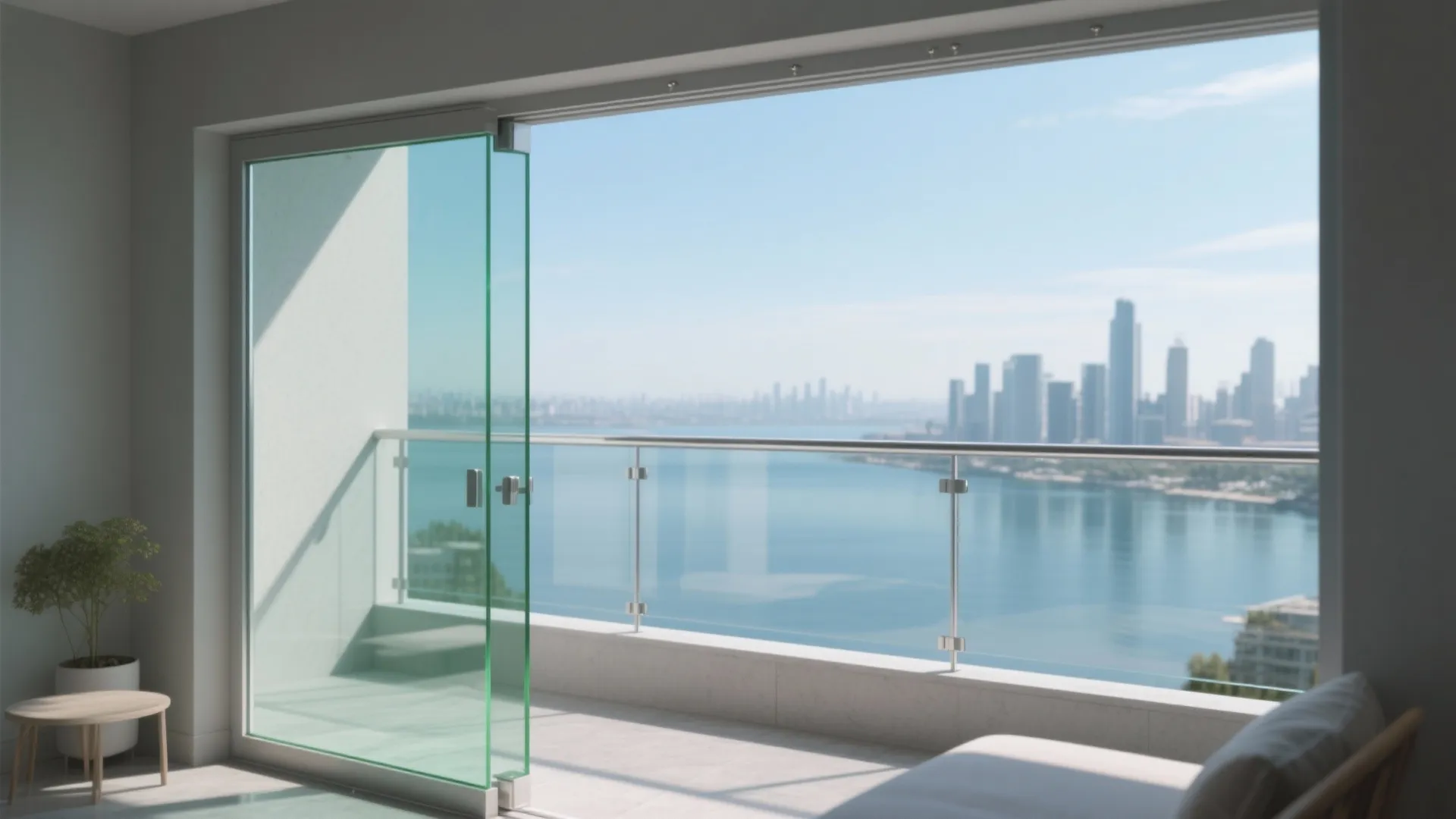 Glass balustrades for unobstructed views
