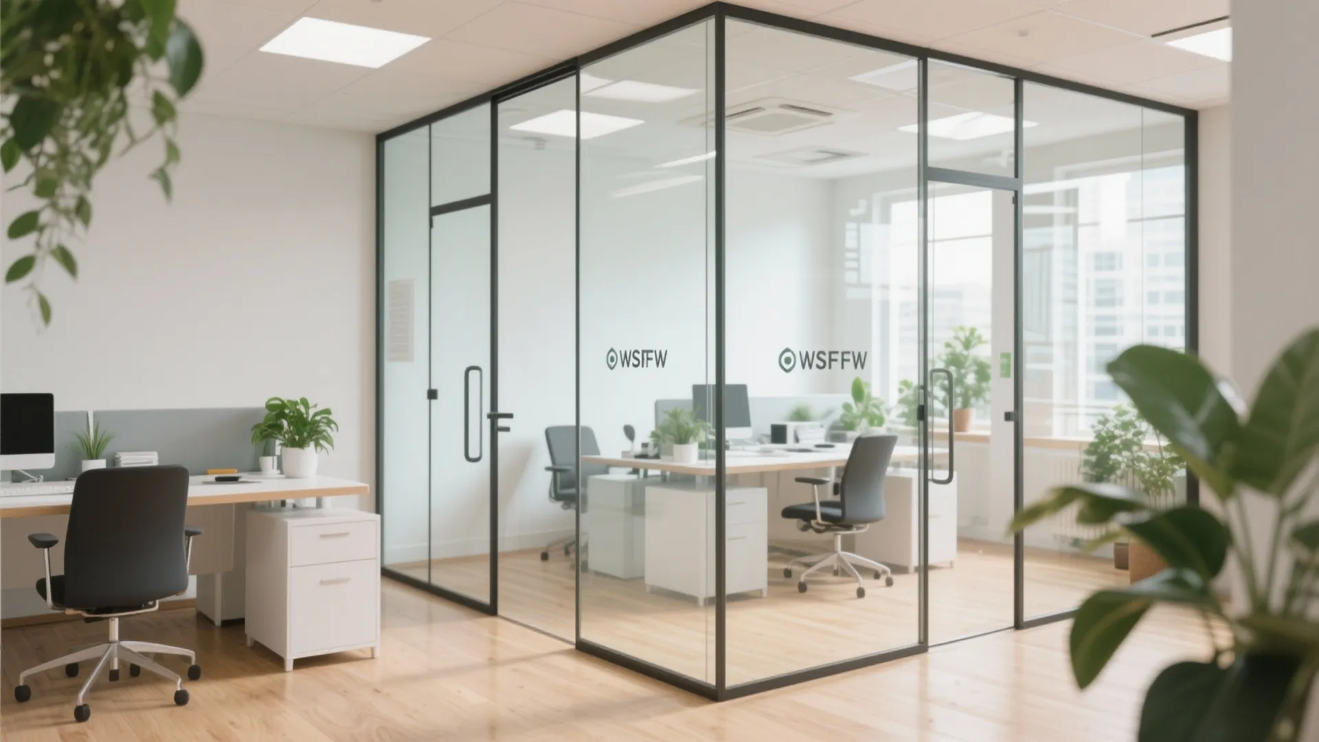 5. Glass Walls for Light