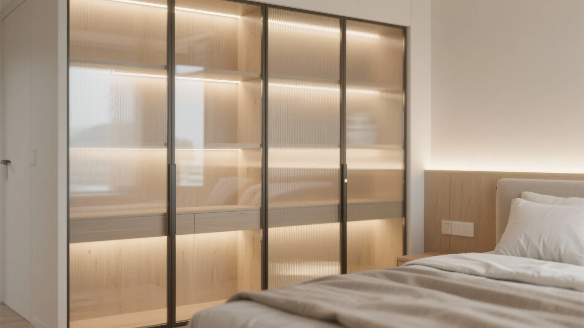 4) Visual lightness: glass, mirrors, and pale woods