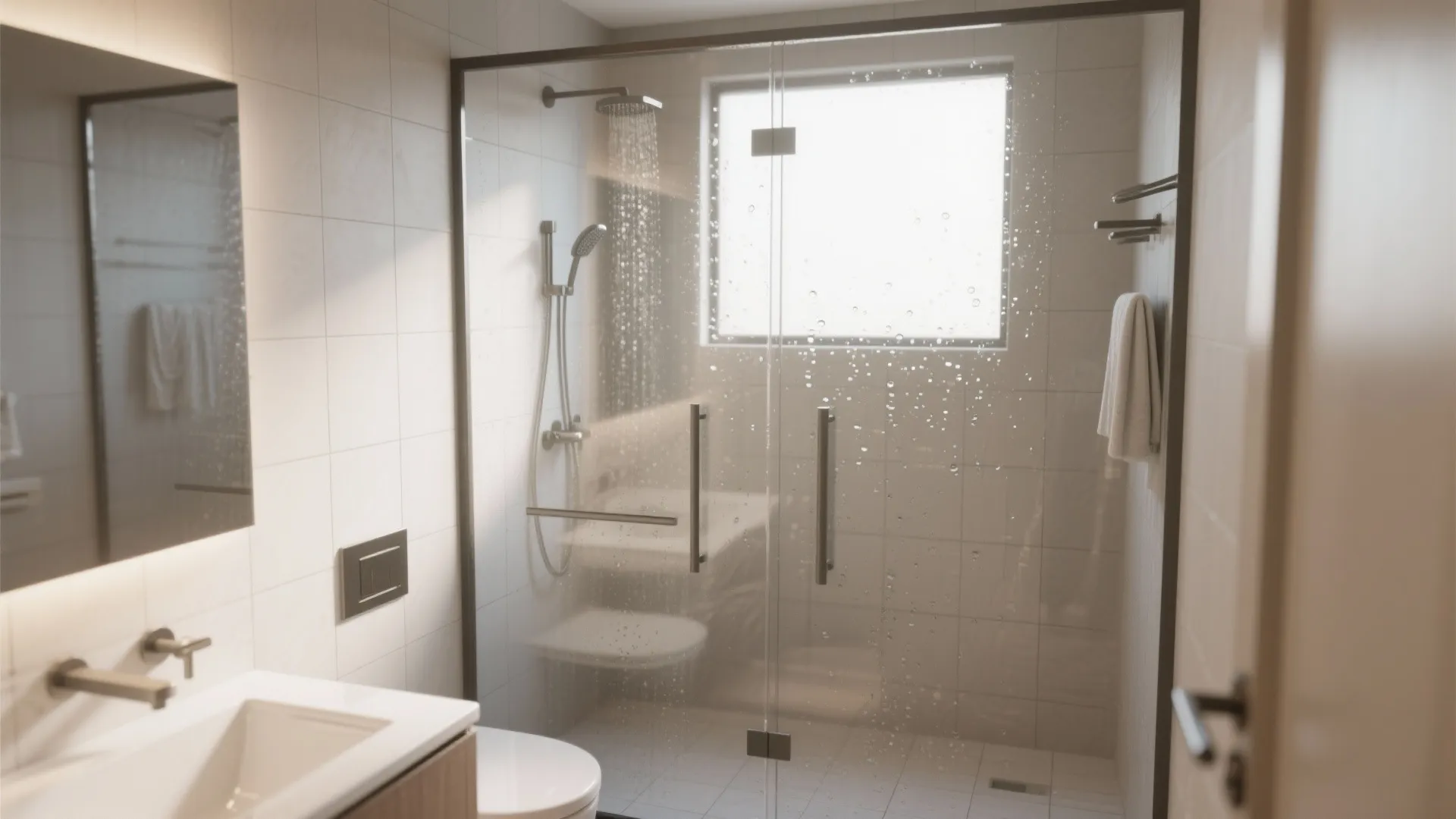 2. Make a Wet-Dry Zone with Clear Glass