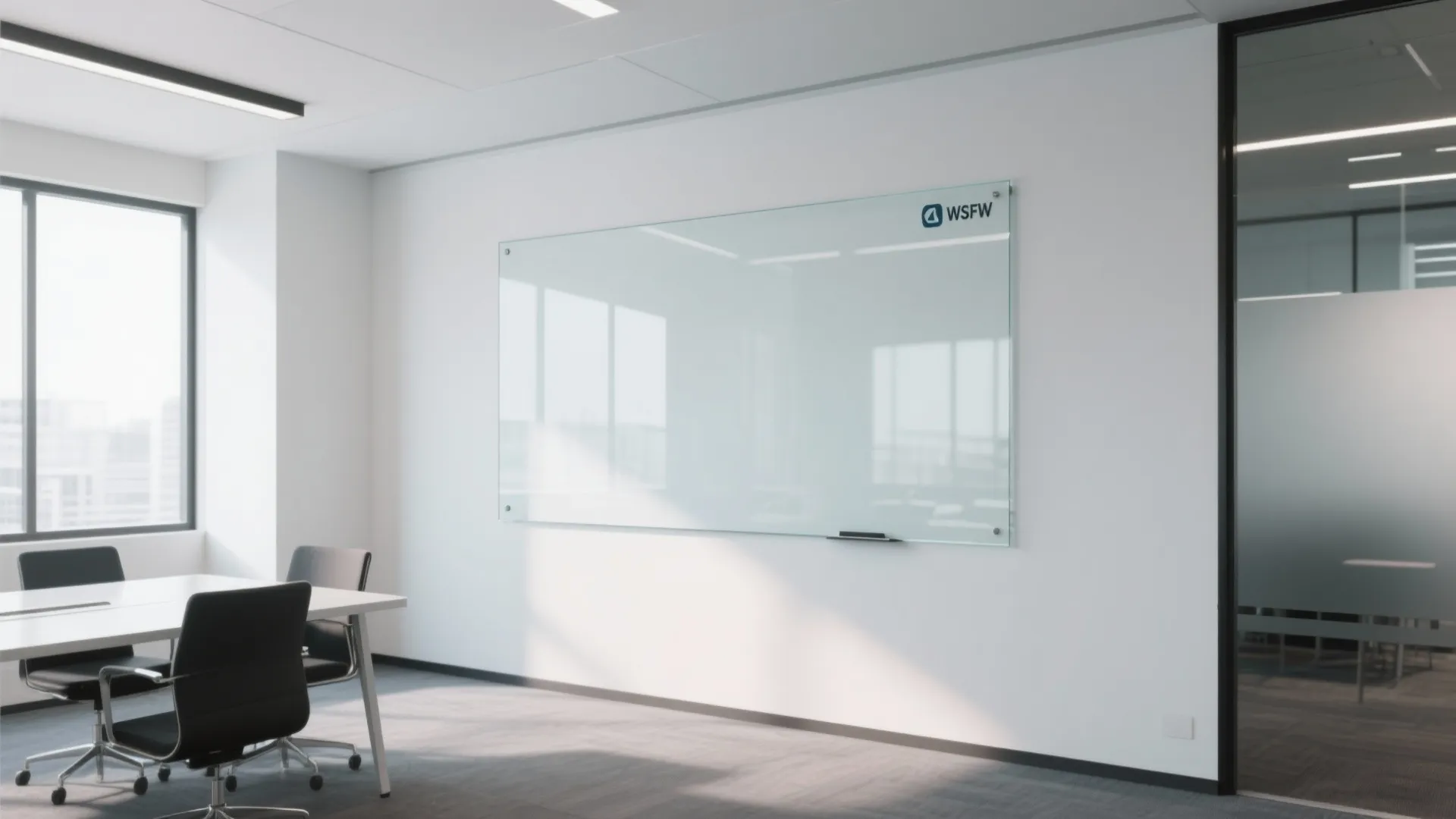 7. Glass Whiteboards for Sleek Aesthetics