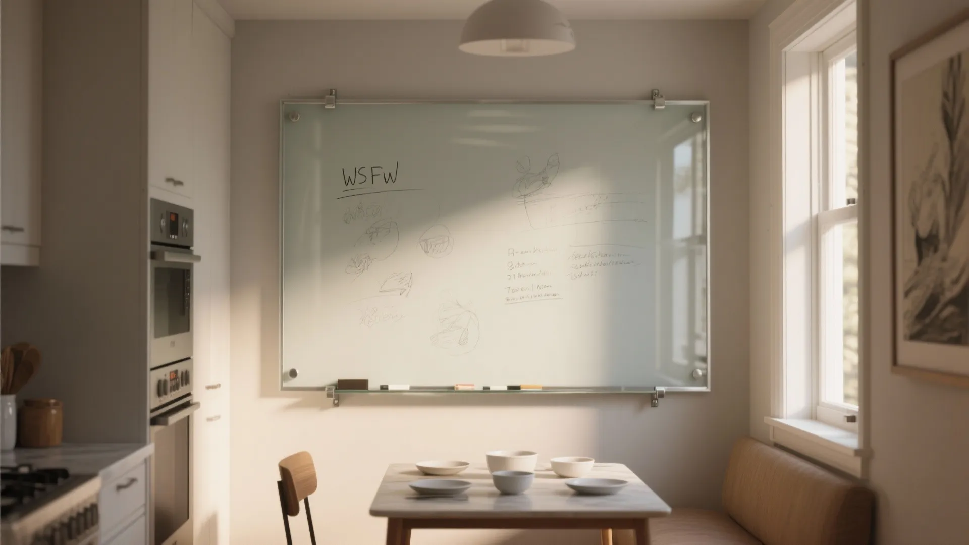 3. Glass panels for a sleek finish