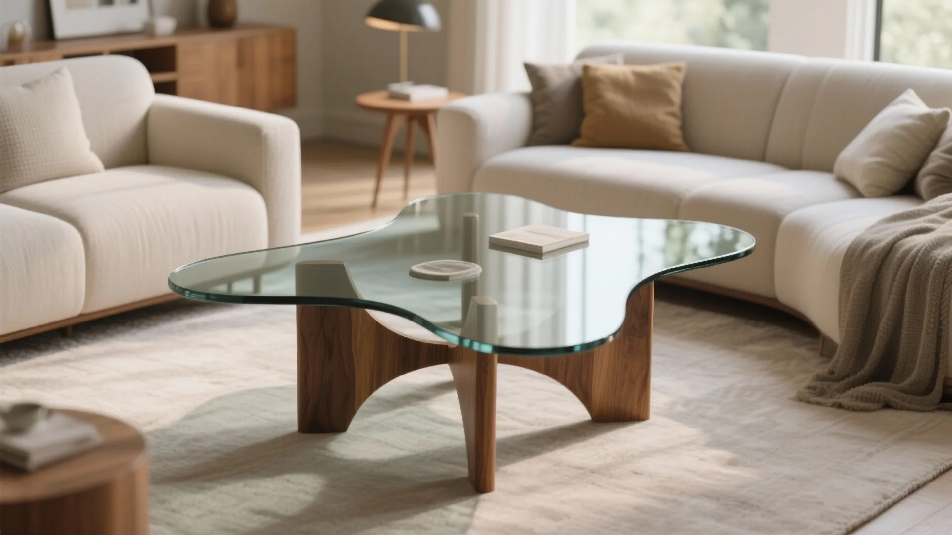 6. Mixed-Material Coffee Tables