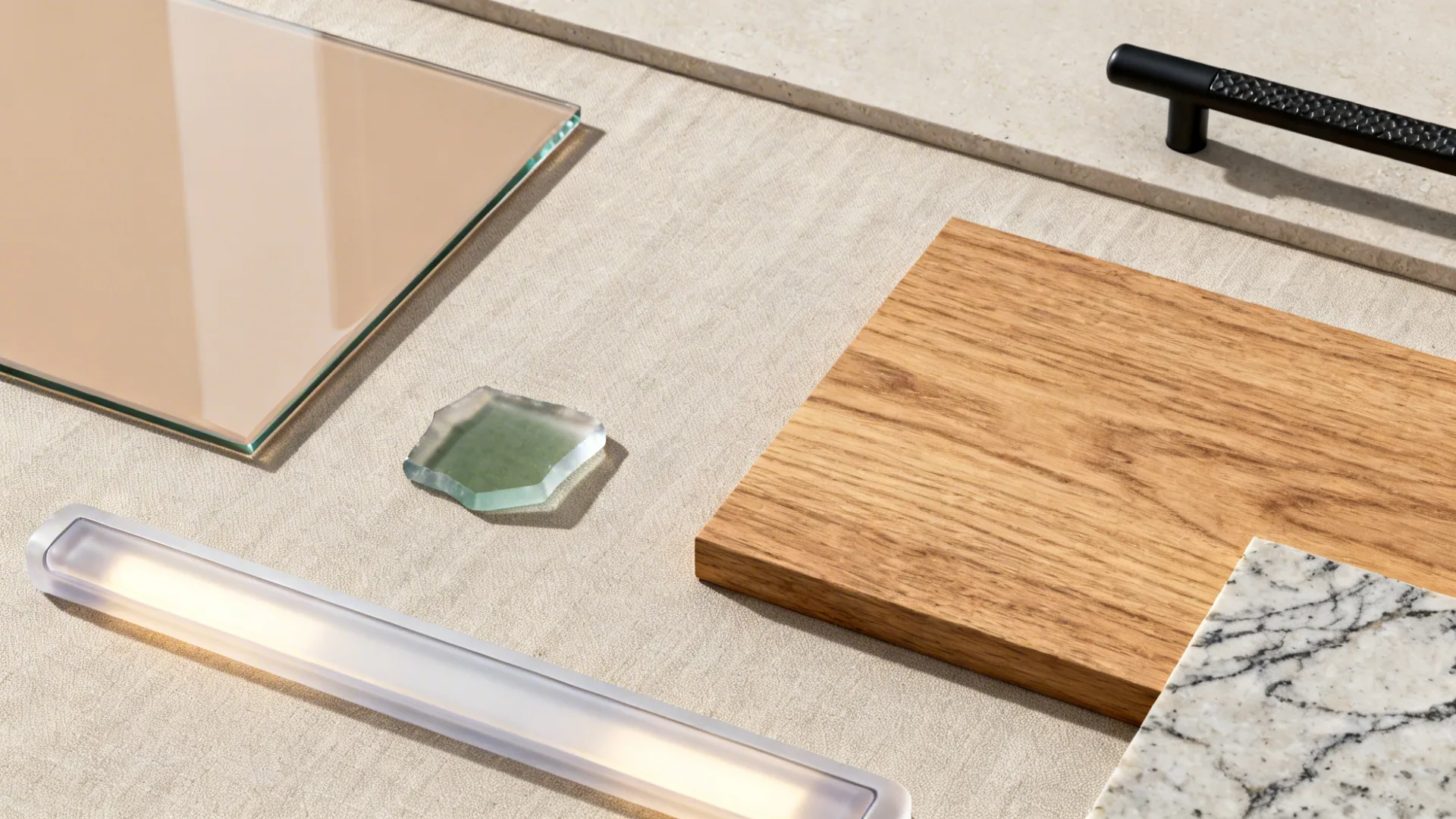 Color-drenched Upper Cabinets in Lacquered Glass