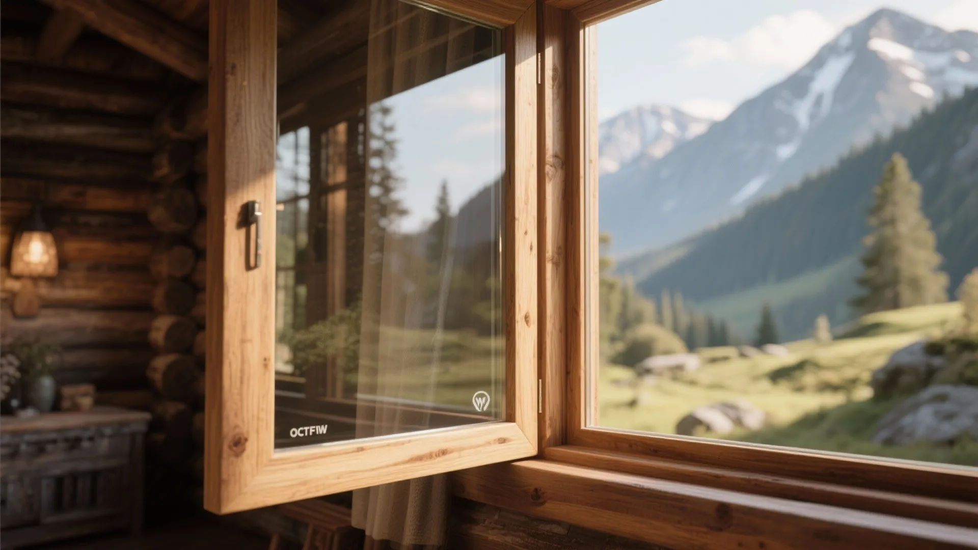 Idea 4: Glass and Wood Combination