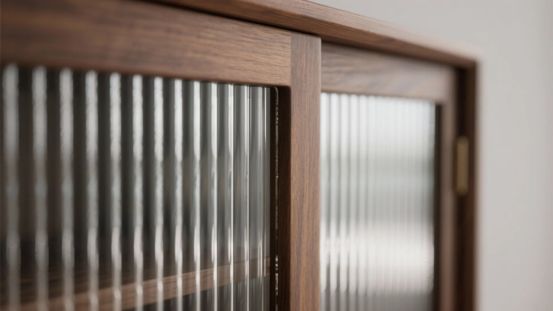 Glass-Front Cabinets for Visual Lightness