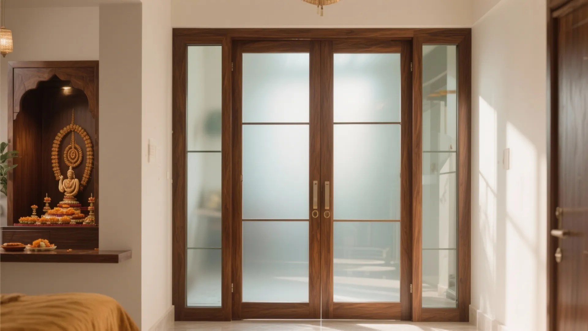 Glass and Wood Combination Doors