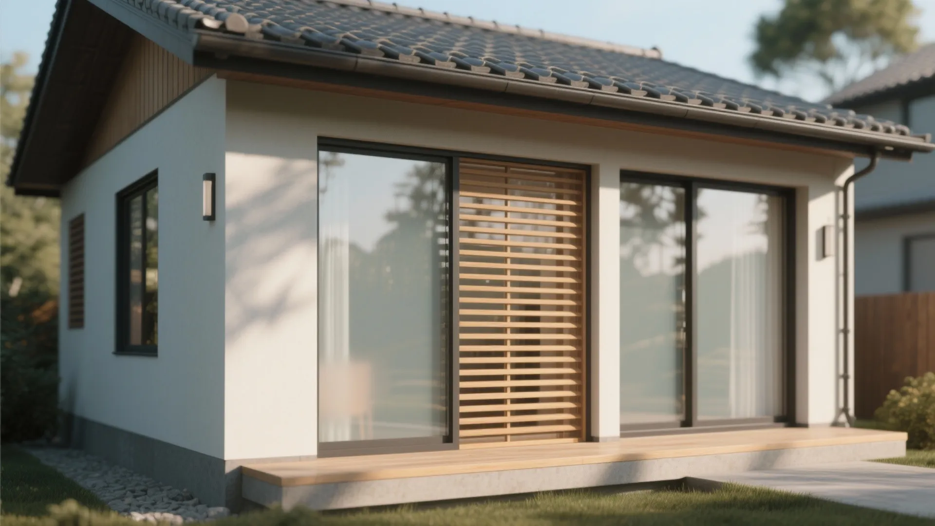 Mix of Glass and Wooden Screens