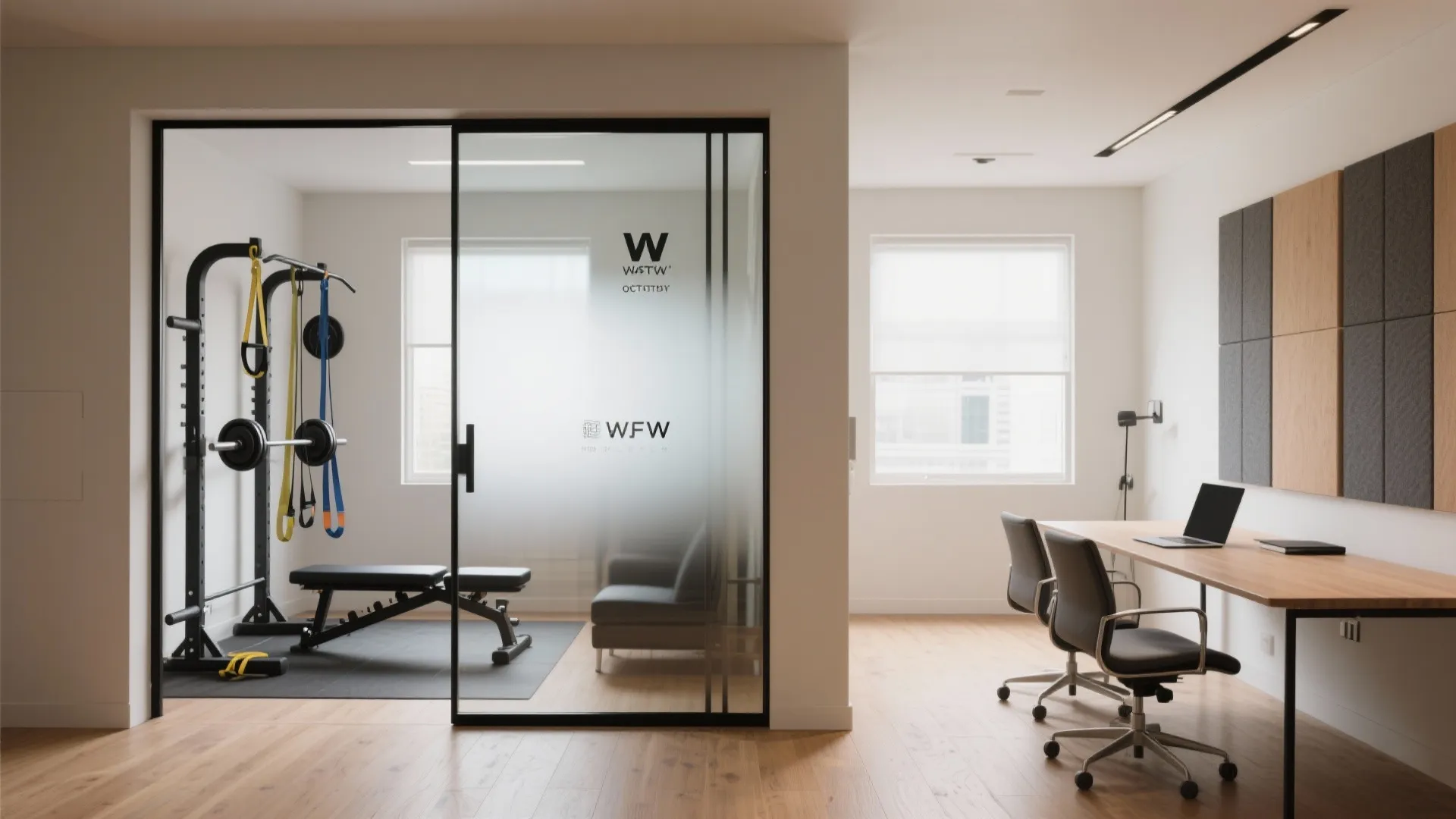 2. Zoning with Glass: Visual Separation, Open Feel