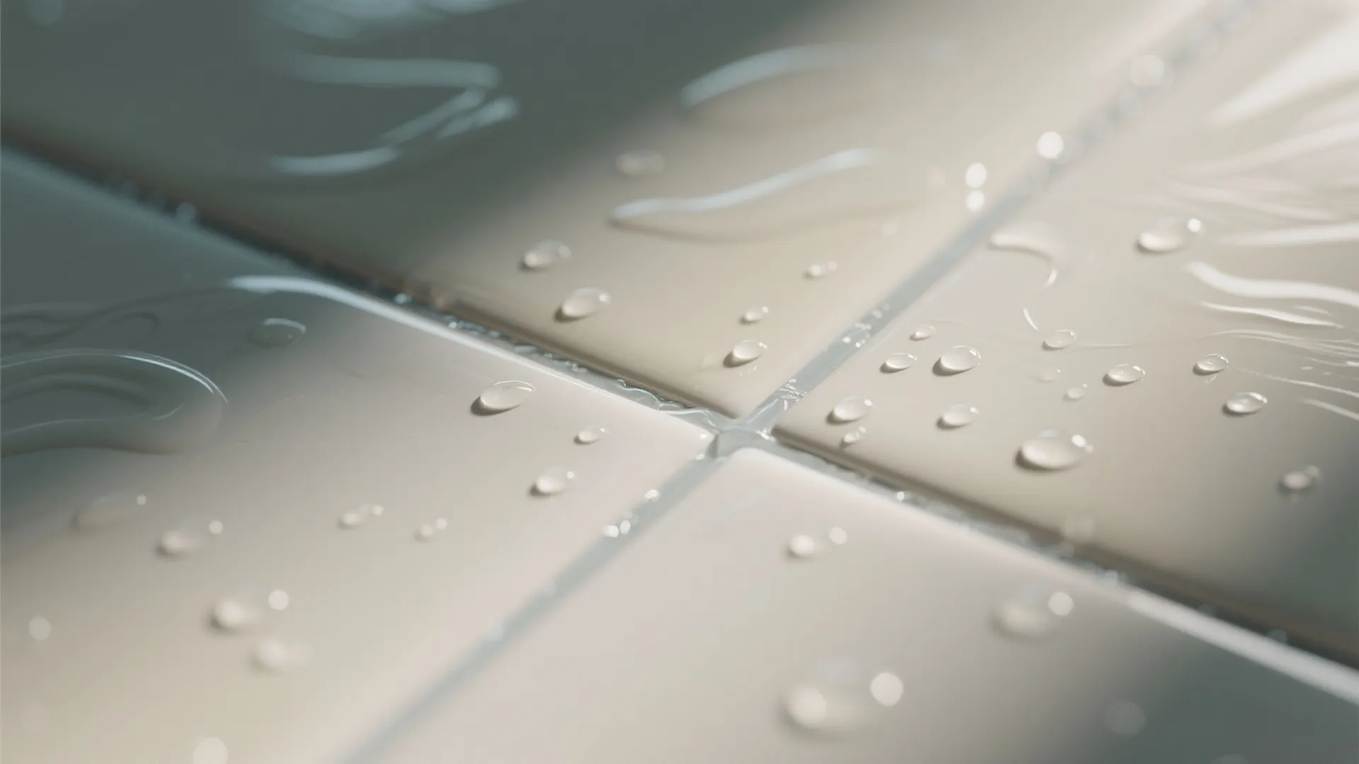 4) Hydro-optimizing surfaces: glazed ceramic + epoxy grout