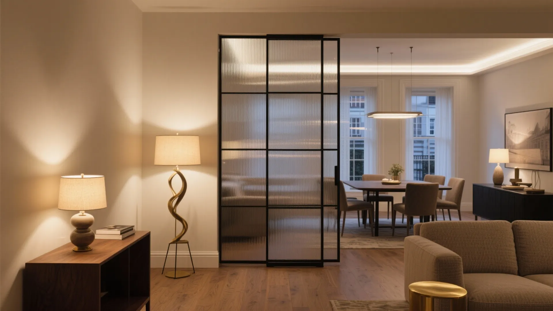 Layered Light and Glazed Partitions