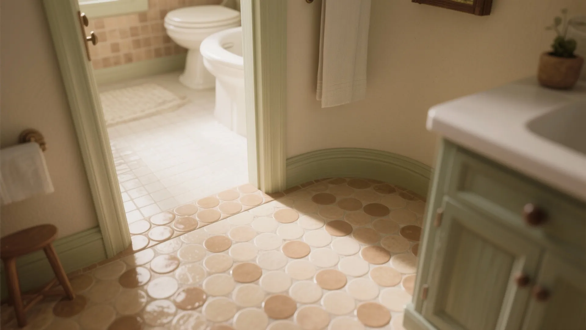 Tip 9: Glazed Penny Tiles