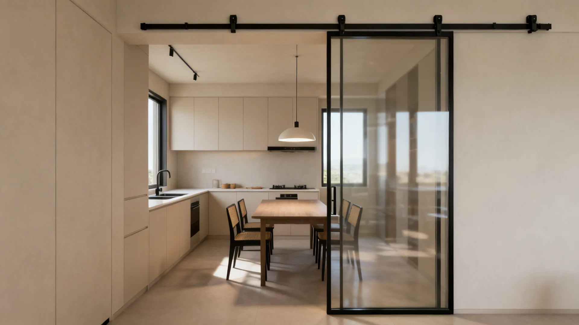 3) Sliding Doors and Pocketed Partitions