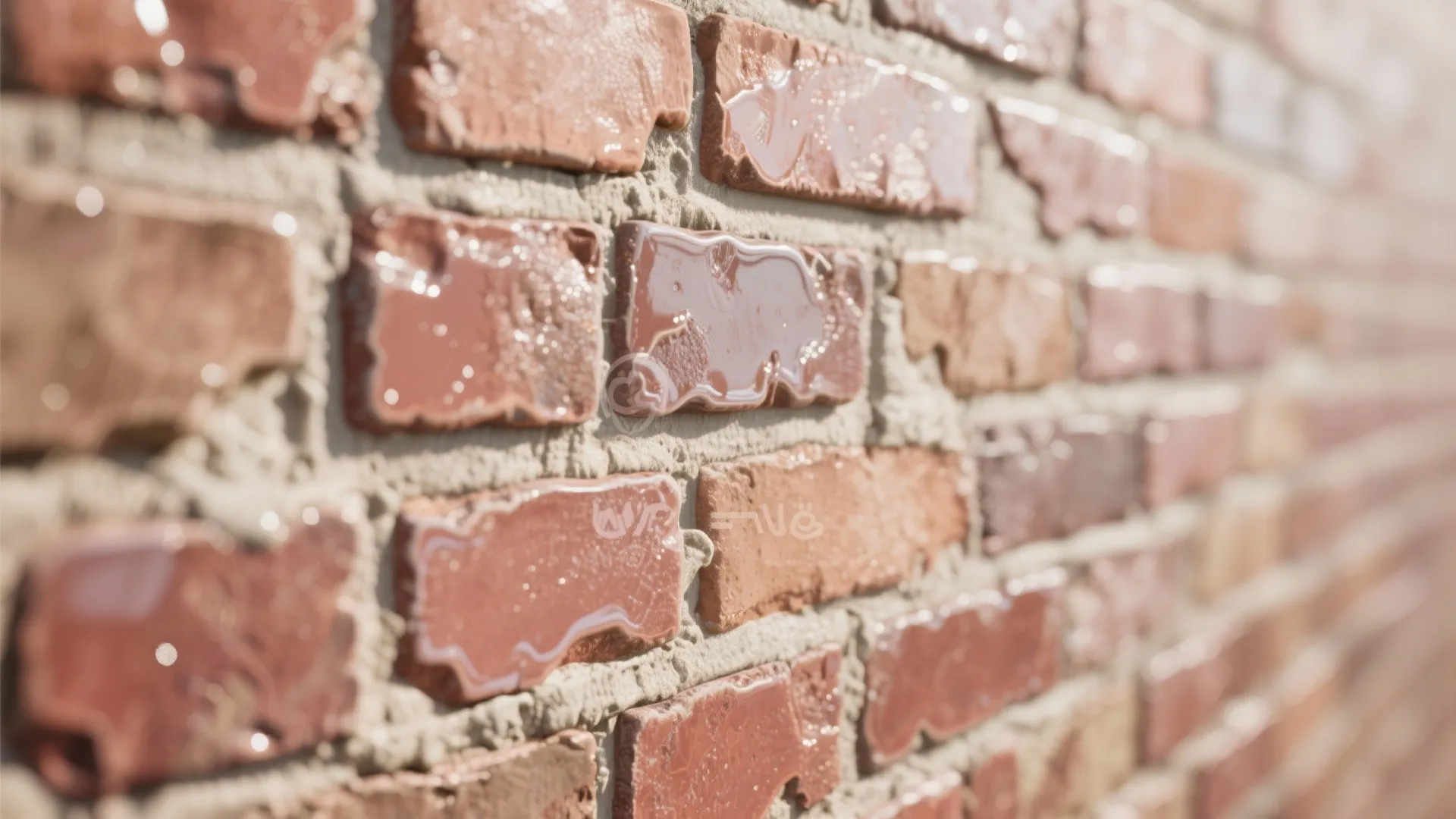 5. Transparent glazes for textured brick