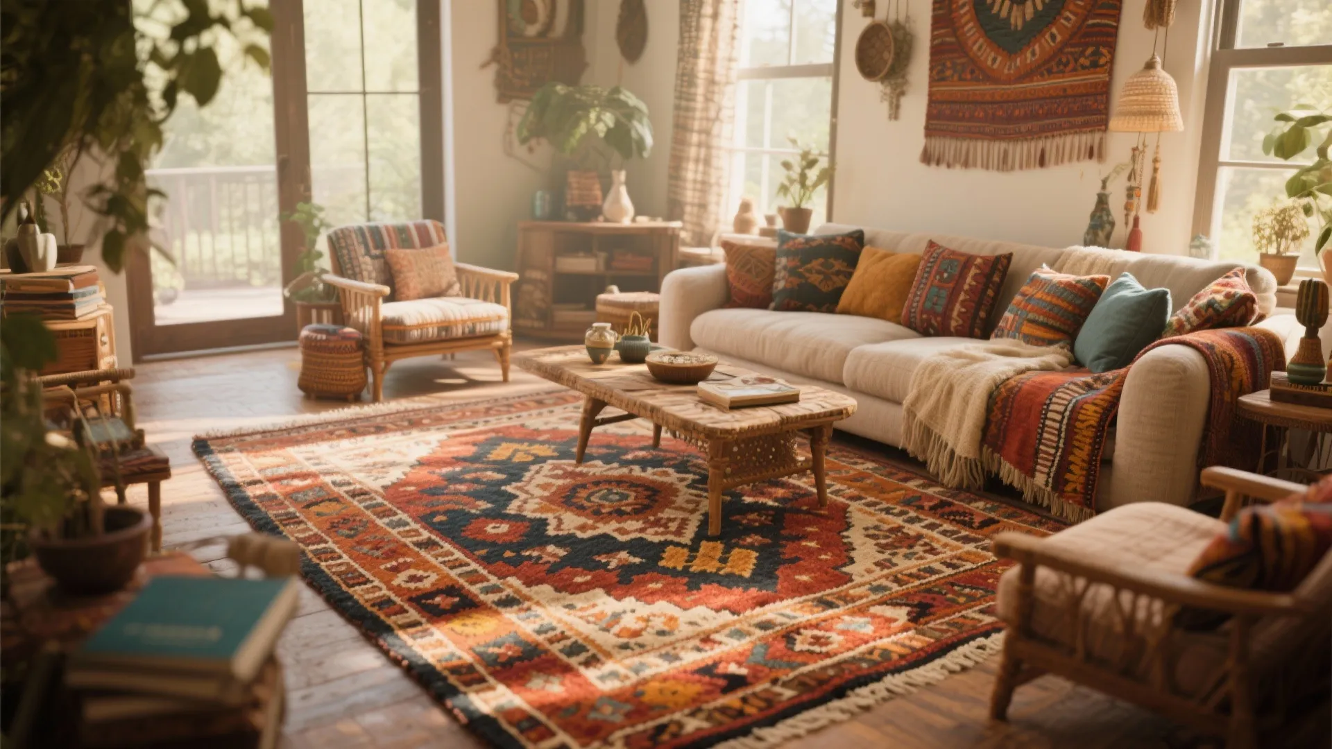 7. Global-Inspired Rugs