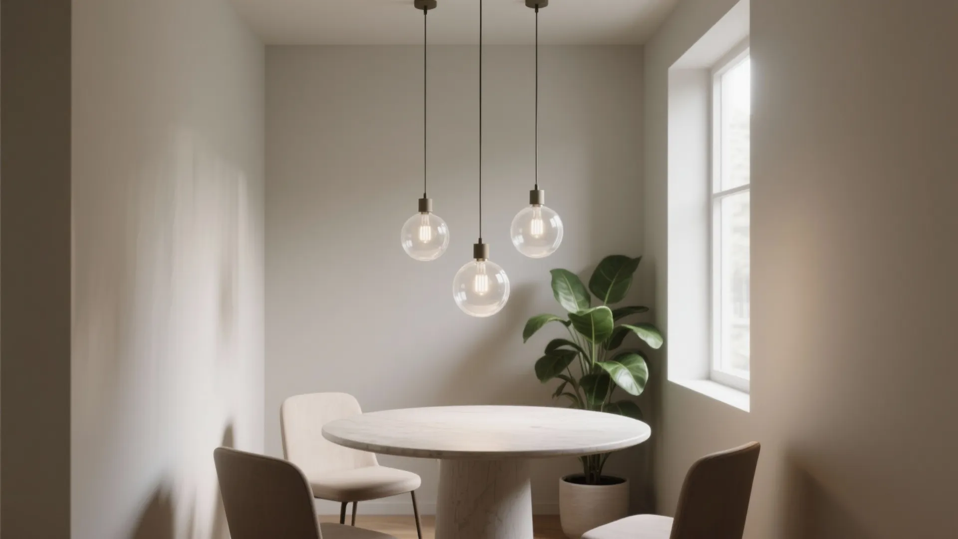 2. Globe Bulbs for Modern Minimalism
