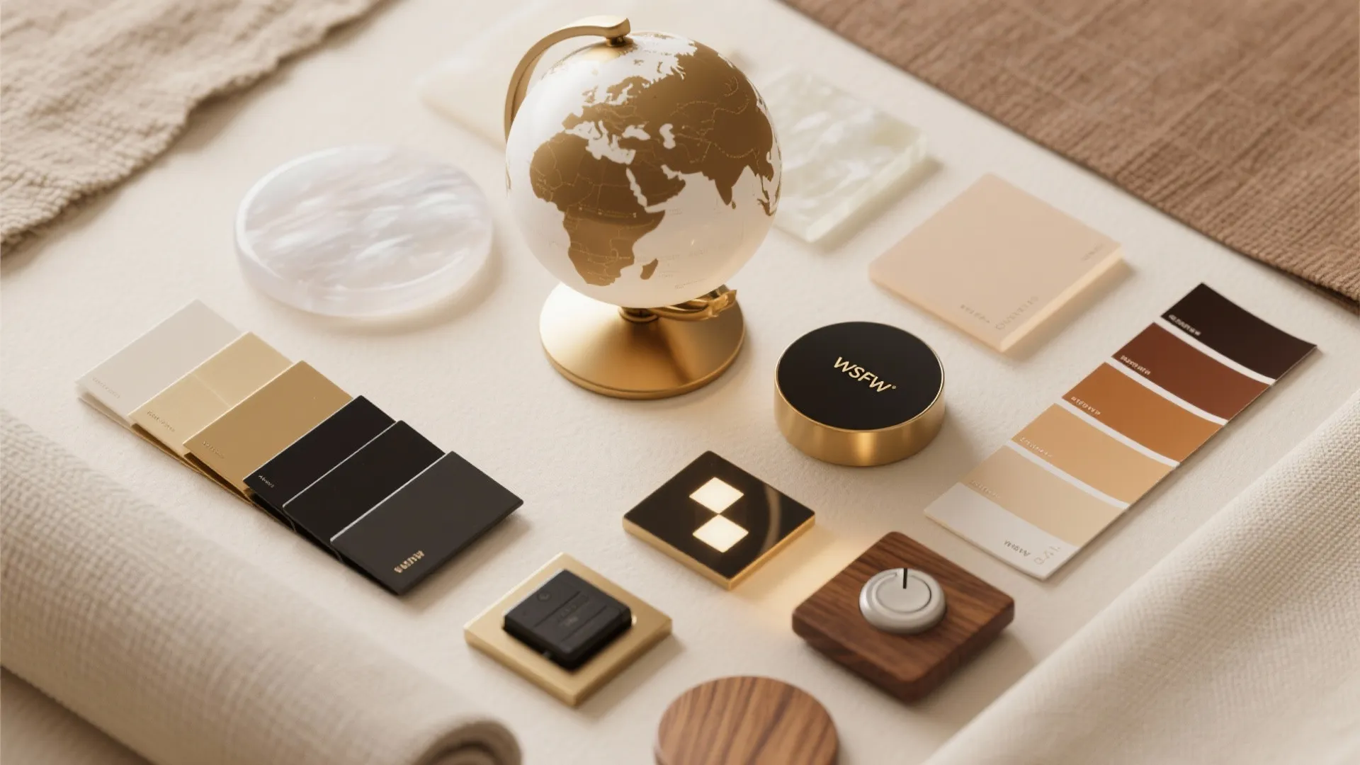 Modern glass globe cluster