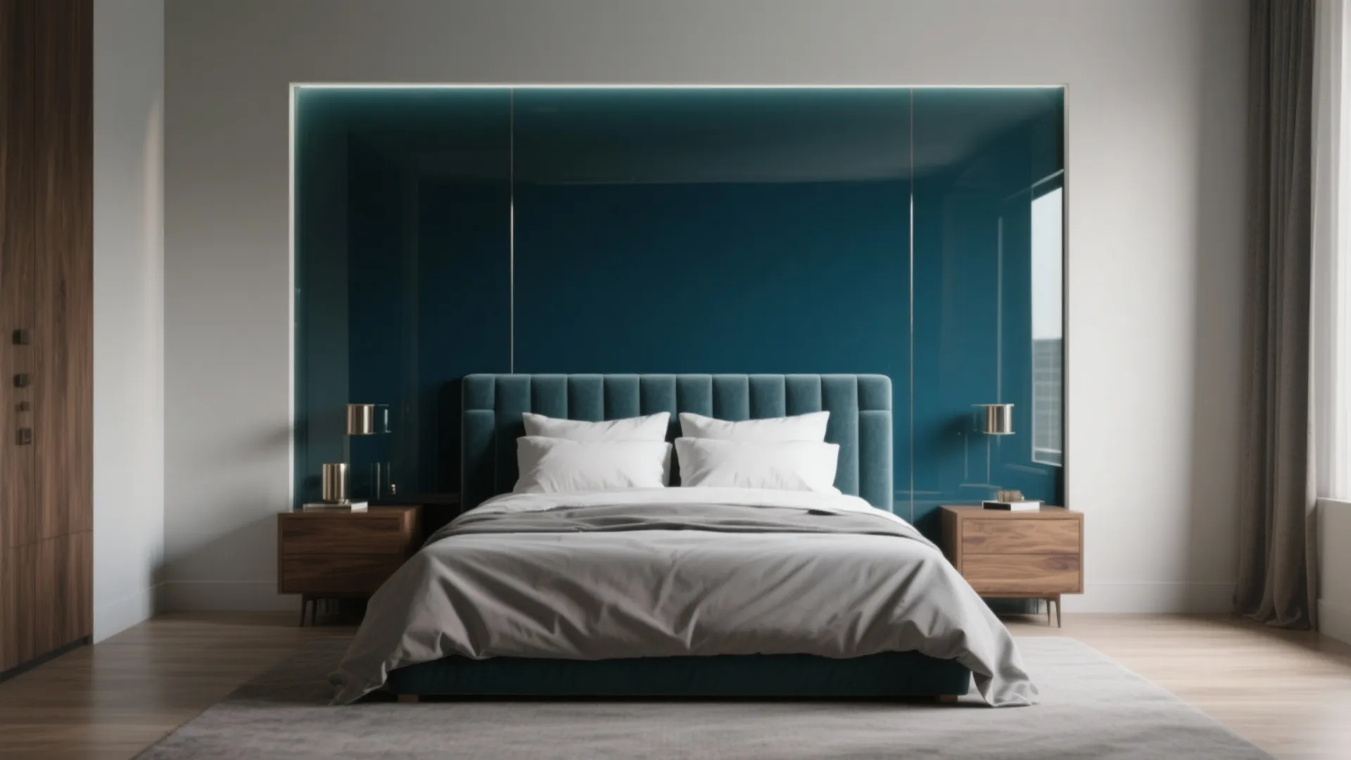 3. Turn an accent wall into depth with strategic placement