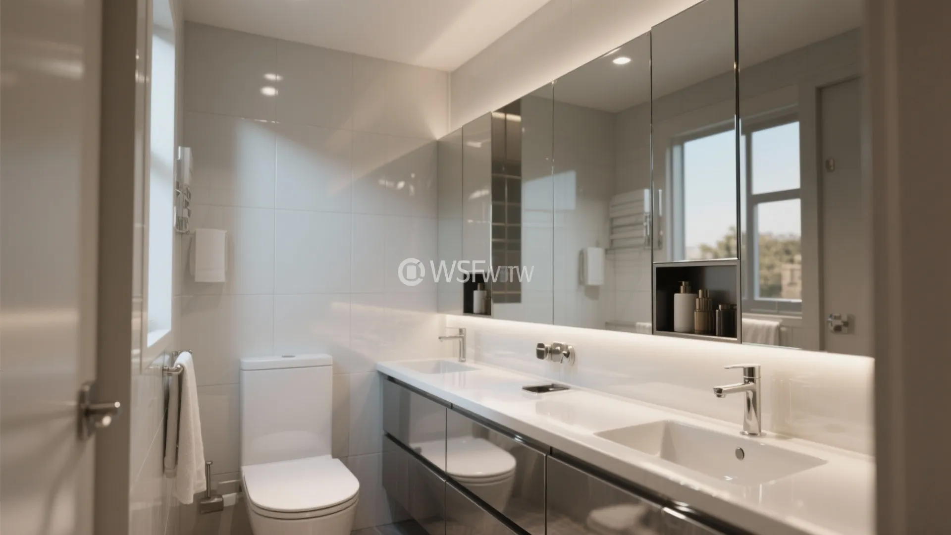 Gloss finishes and reflective cabinetry